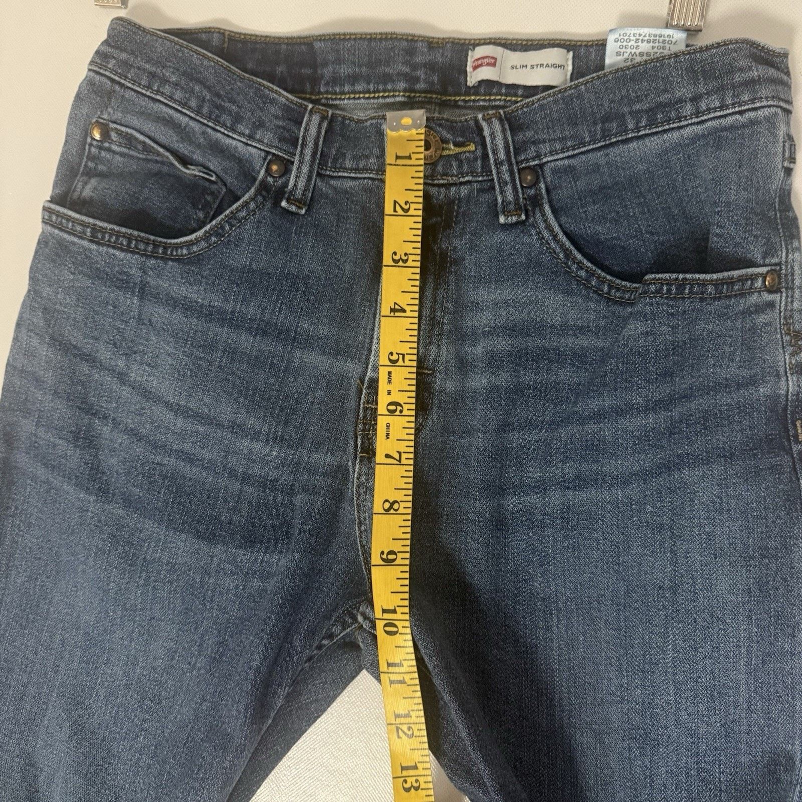 Wrangler Wrangler Men's Slim Straight Jeans 30x32 Judson Blue Western Size US 30 / EU 46 - 6 Thumbnail