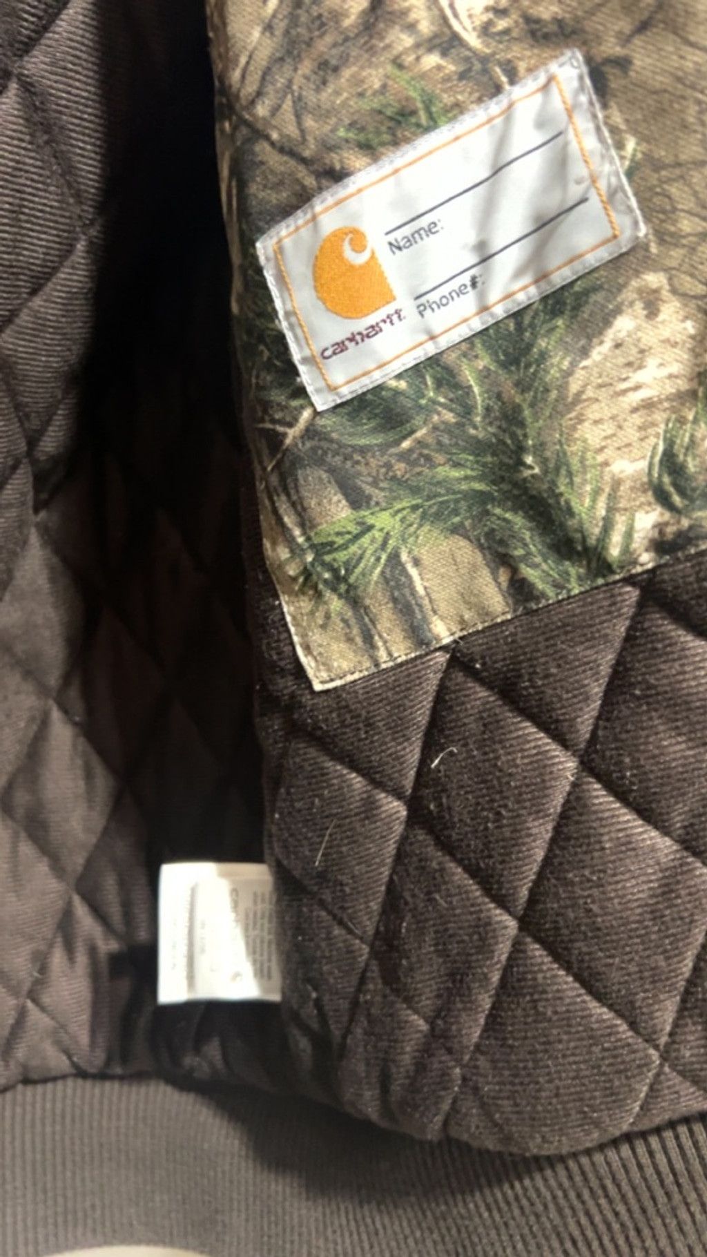 Carhartt Boys Carhartt Puffer Jacket L Camo Brown Size US L / EU 52-54 / 3 - 4 Thumbnail