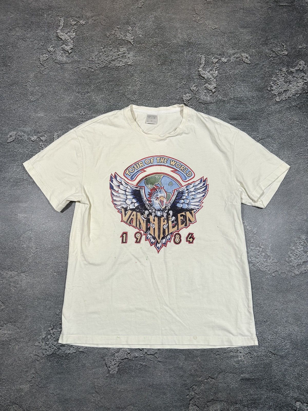 Vintage Van Halen Tour of the World 1984 Rock Tee M Size US M / EU 48-50 / 2 - 1 Thumbnail