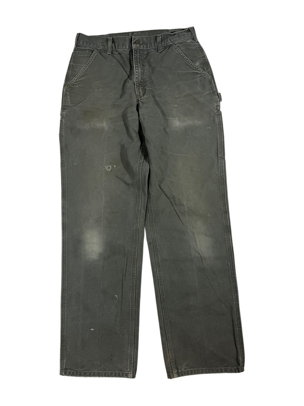 Carhartt B11 MOS Work Pants Faded Distressed Green
