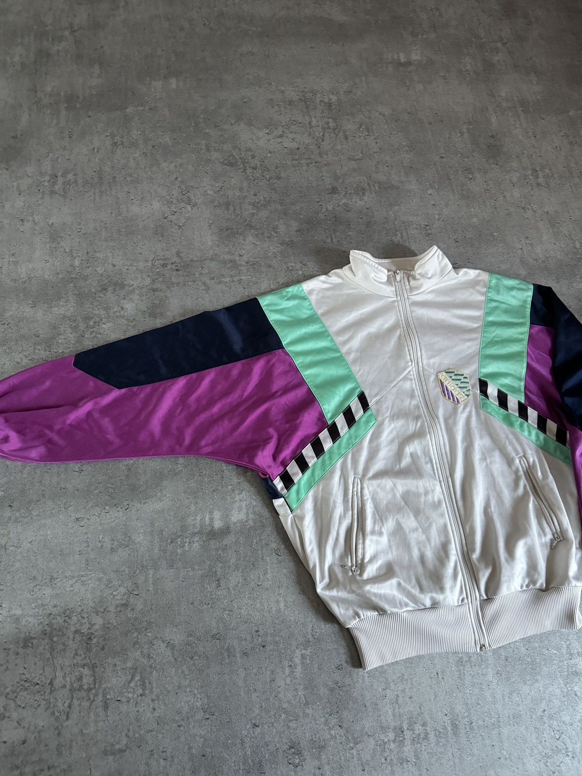 Adidas × Vintage Adidas 90s Vintage zip Tracksuit Rap Skate Boxy fit Y2K Size US M / EU 48-50 / 2 - 3 Thumbnail