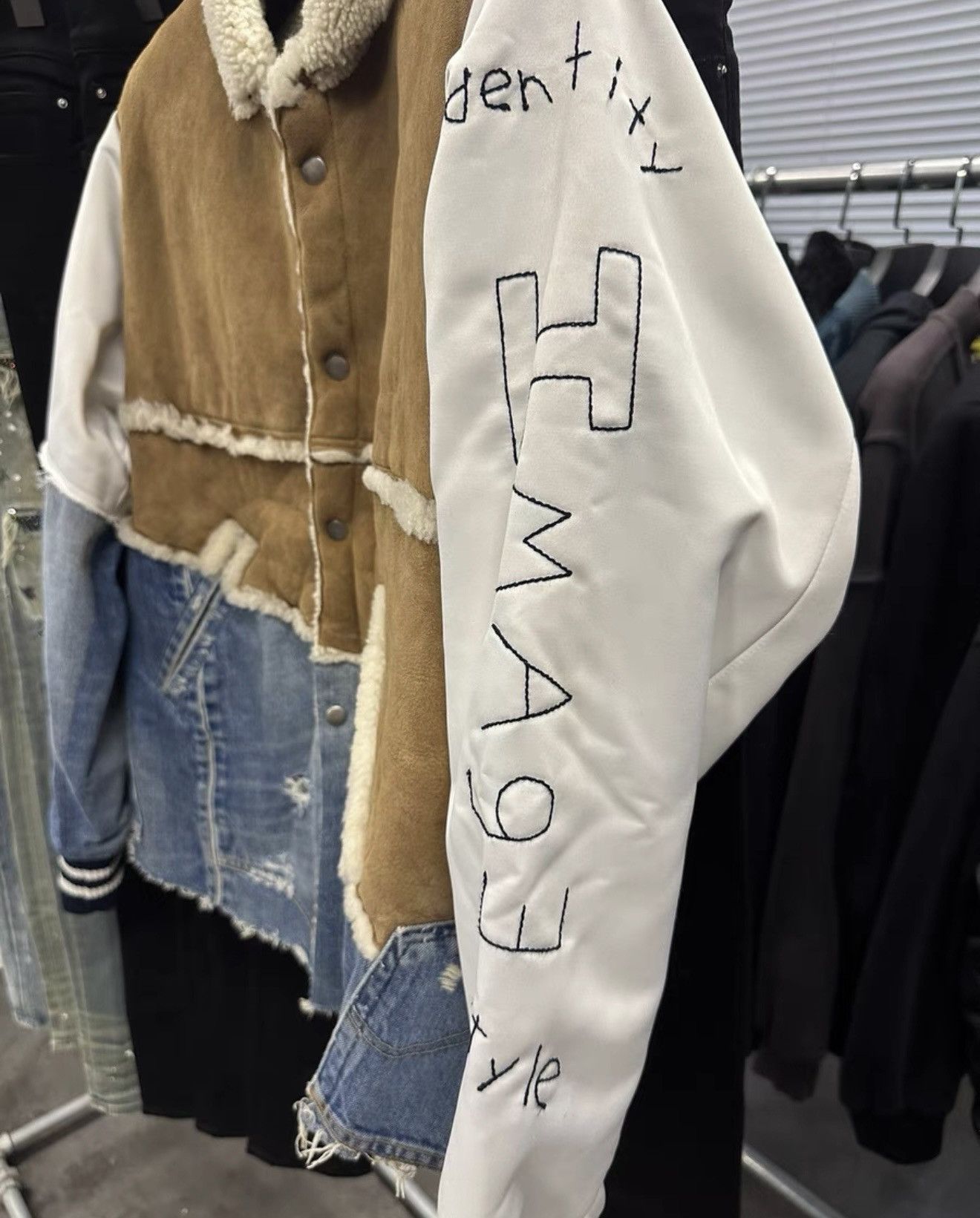 Greg Lauren Greg Lauren Fur & Denim Patchwork Jacket coat parka Size US L / EU 52-54 / 3 - 6 Thumbnail