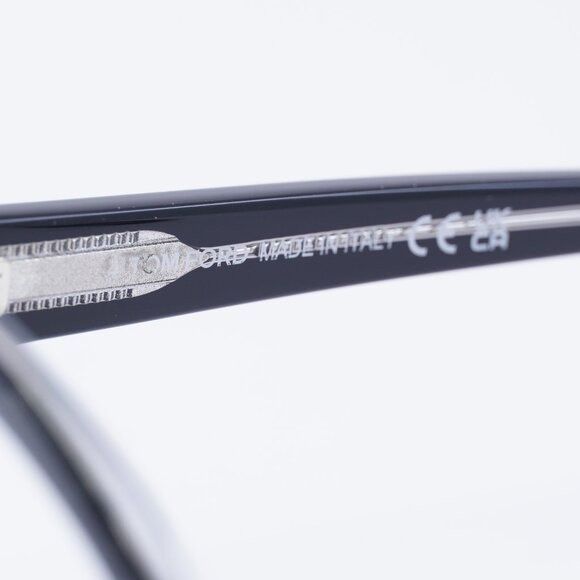 Tom Ford FT5954-B 003 Eyeglasses Black/Crystal 54mm Cat Eye