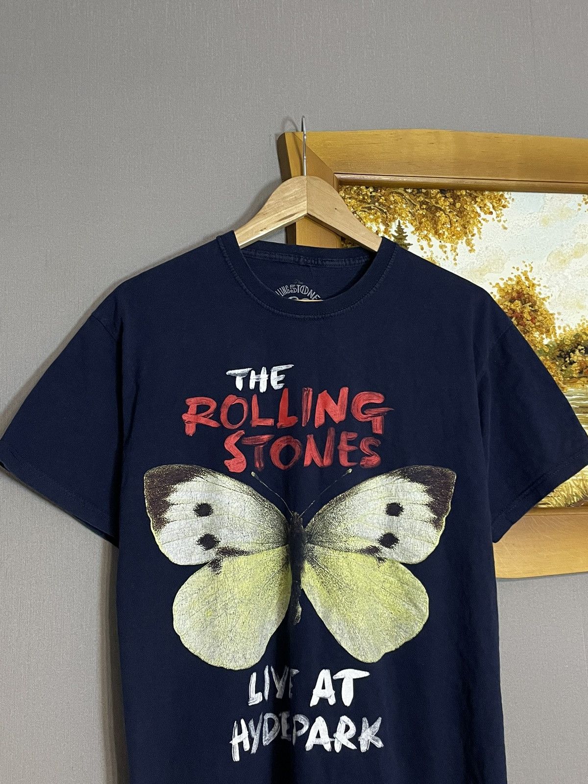 Band Tees × Vintage Vintage Rolling Stones 50 Years Live Hyde Park T-shirt Size US M / EU 48-50 / 2 - 2 Thumbnail