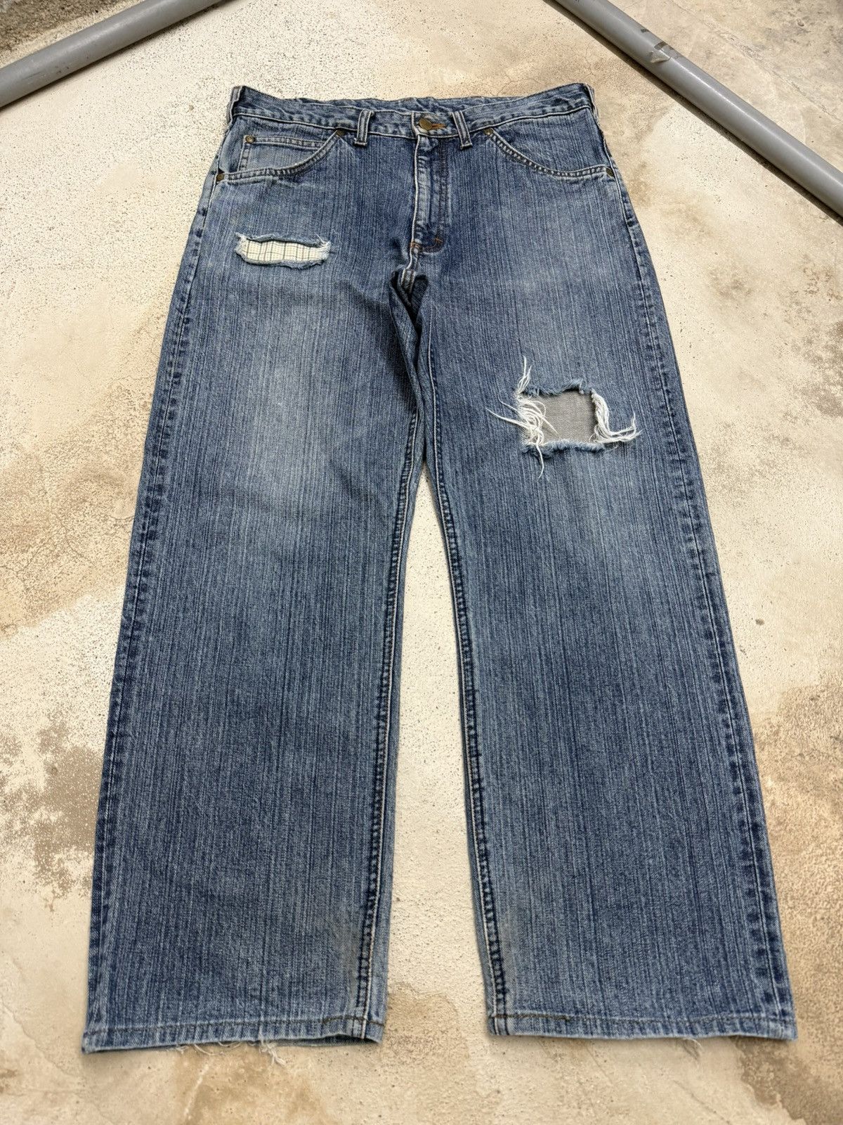Lee Vintage Distressed Lee Denim Pants Size US 34 / EU 50 - 1 Thumbnail