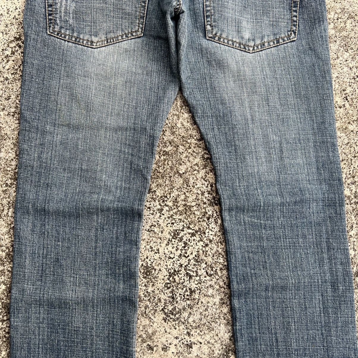 If Six Was Nine “DOUBLE WAIST” DISTRESS ACID WASH PUNK STYLE JEANS Size US 35 - 12 Thumbnail