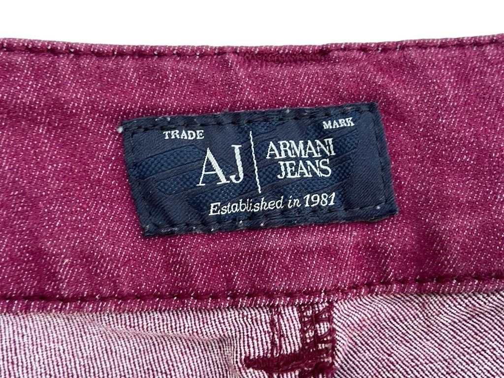 Armani AJ Armani Jeans Women Stretchy Denim EUR 27 USA 27 Purple Size 27" / US 4 / IT 40 - 9 Thumbnail