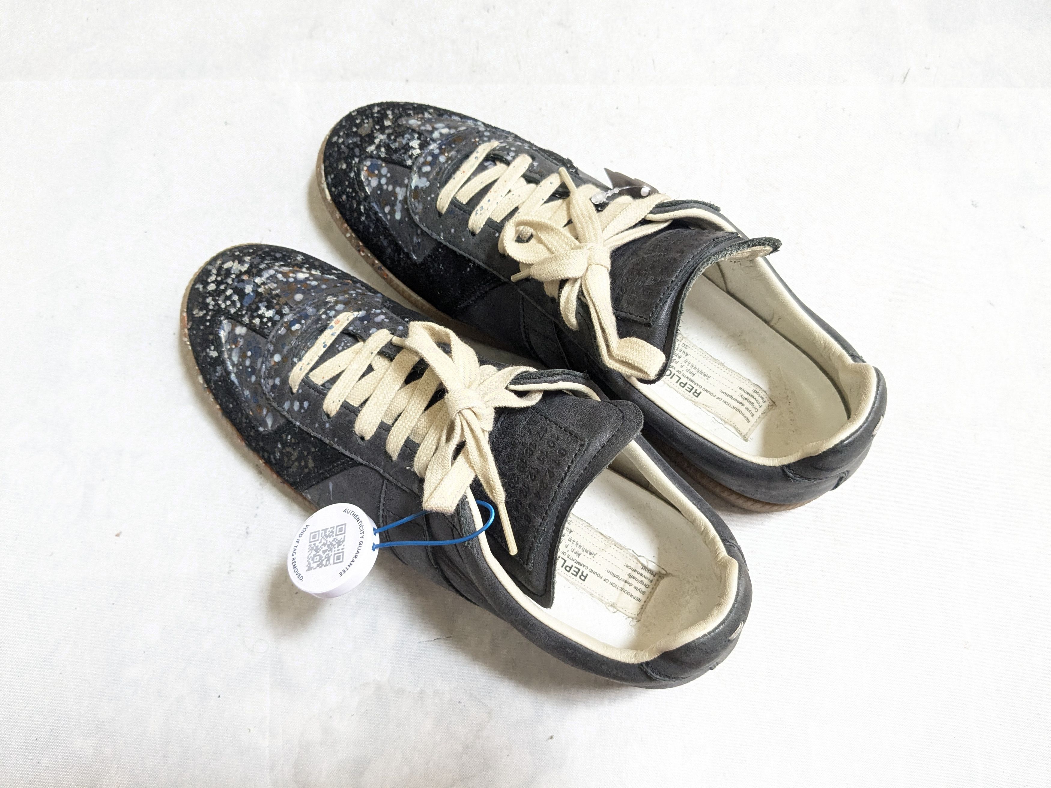 Maison Margiela Maison Margiela Replica GAT Black Paint Splatter 8 41 Low Size US 5 / EU 37 - 12 Thumbnail