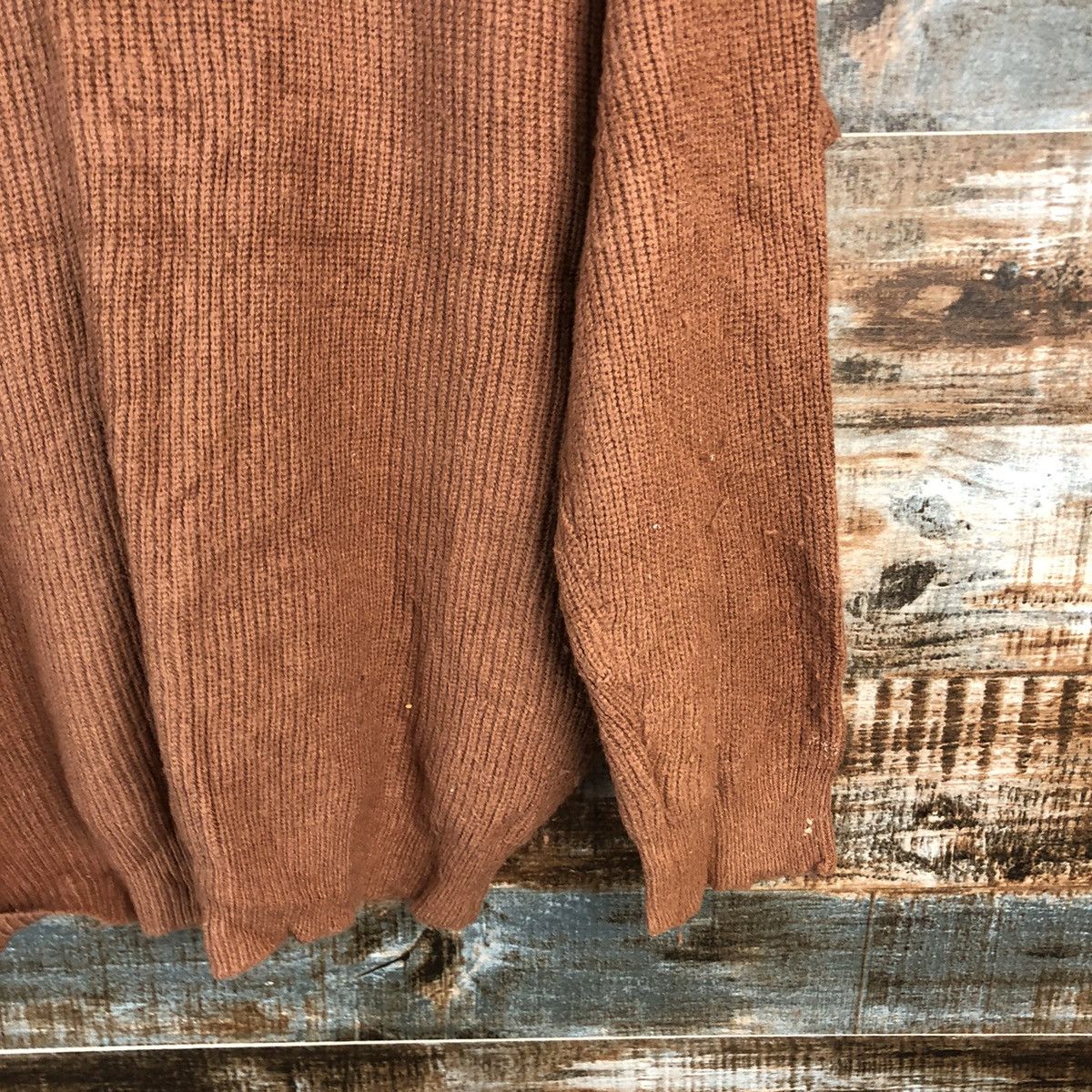 Japanese Brand DL Oeiilet Orange Cardigan Knitwear #C487 Size L / US 10 / IT 46 - 16 Thumbnail