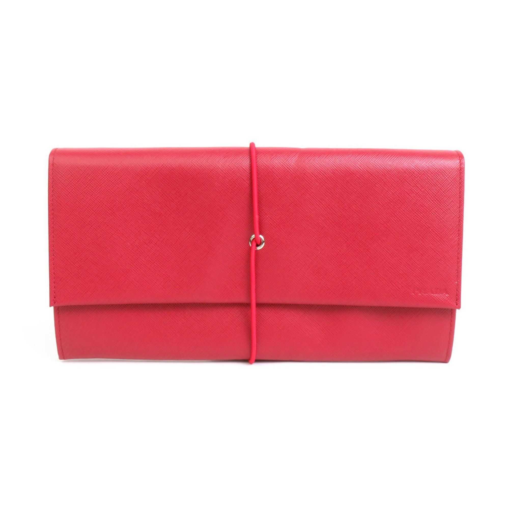 image of Prada Organizer Leather/rubber Red Women's E58612F in Red Color