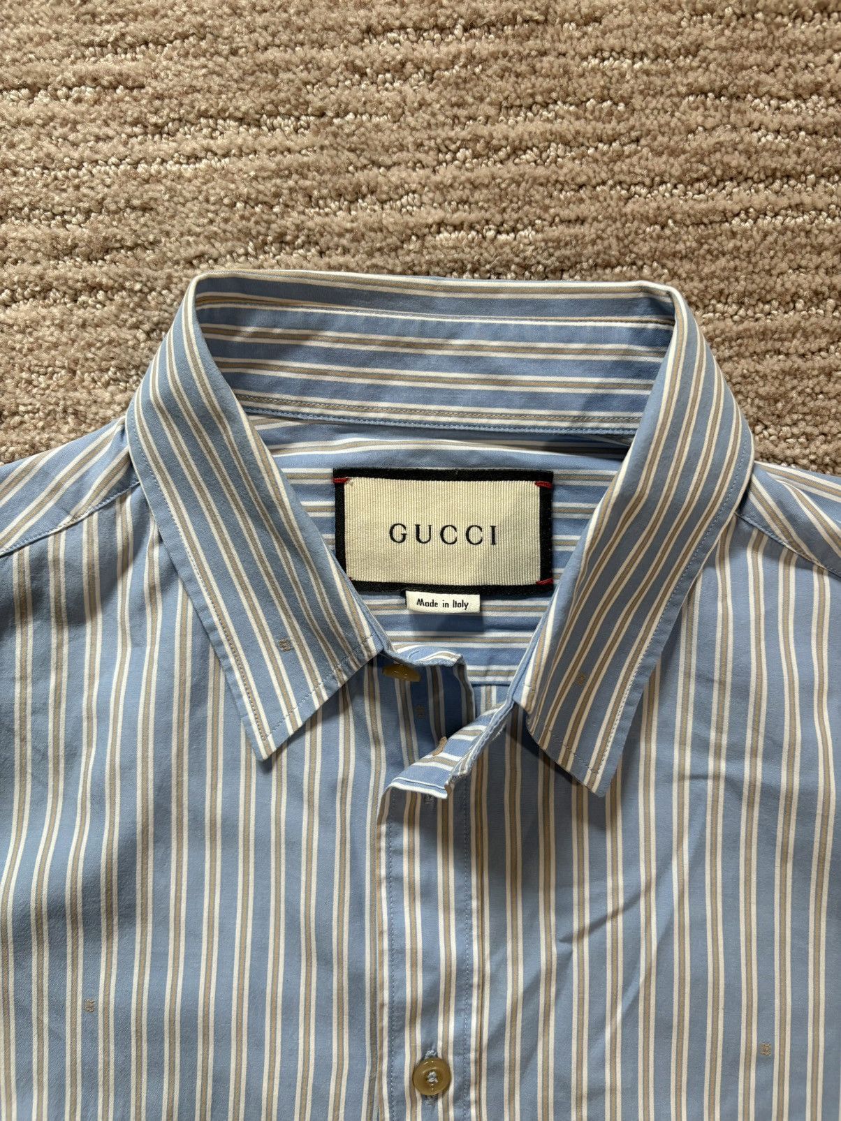 Gucci Gucci gg striped shirt Size US M / EU 48-50 / 2 - 4 Thumbnail