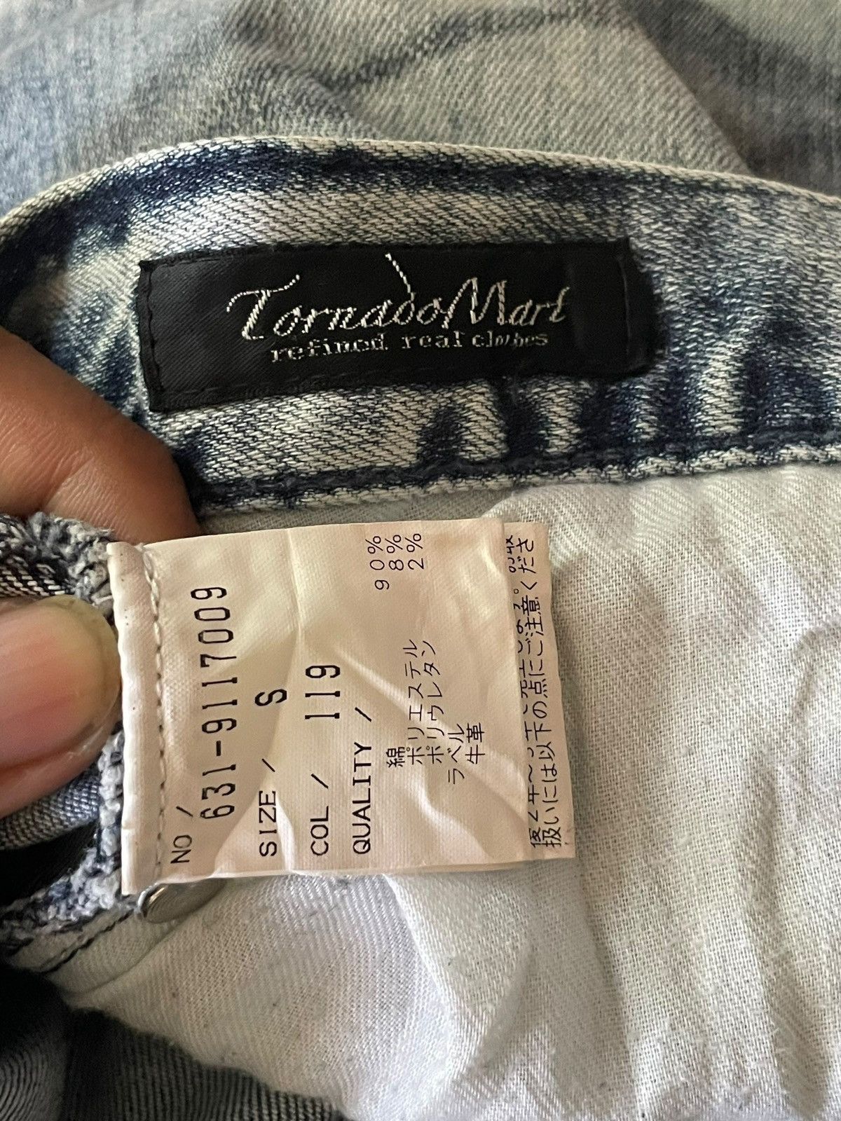 Tornado Mart Tornado Mart Sick FadeWash Black Whiskered Ripped Slim Jeans Size 30" / US 8 / IT 44 - 15 Thumbnail