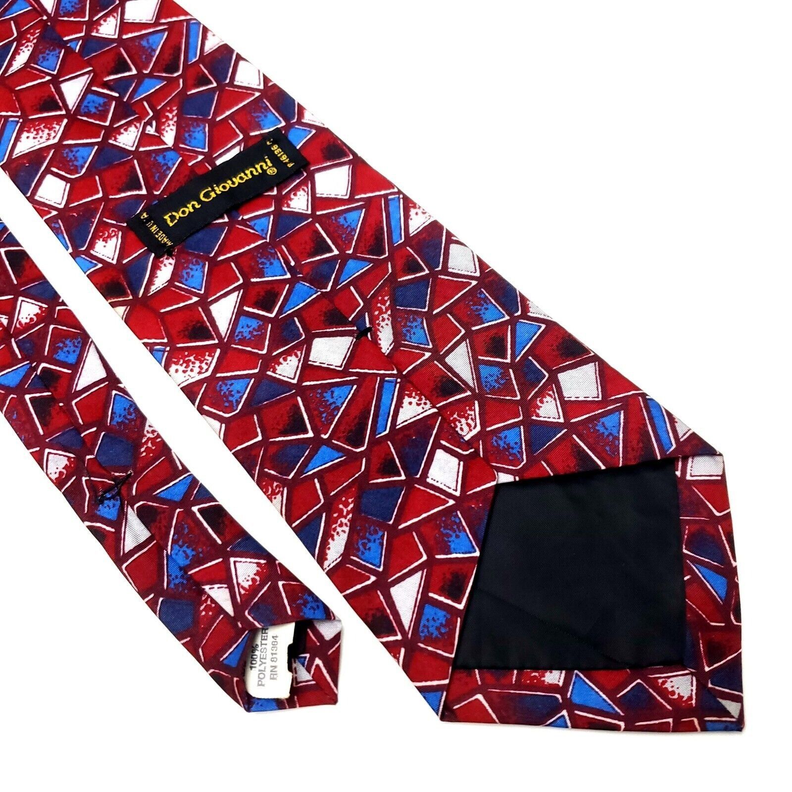 Other Don Giovanni Polyester Tie Red Short Wide USA Size ONE SIZE - 5 Thumbnail
