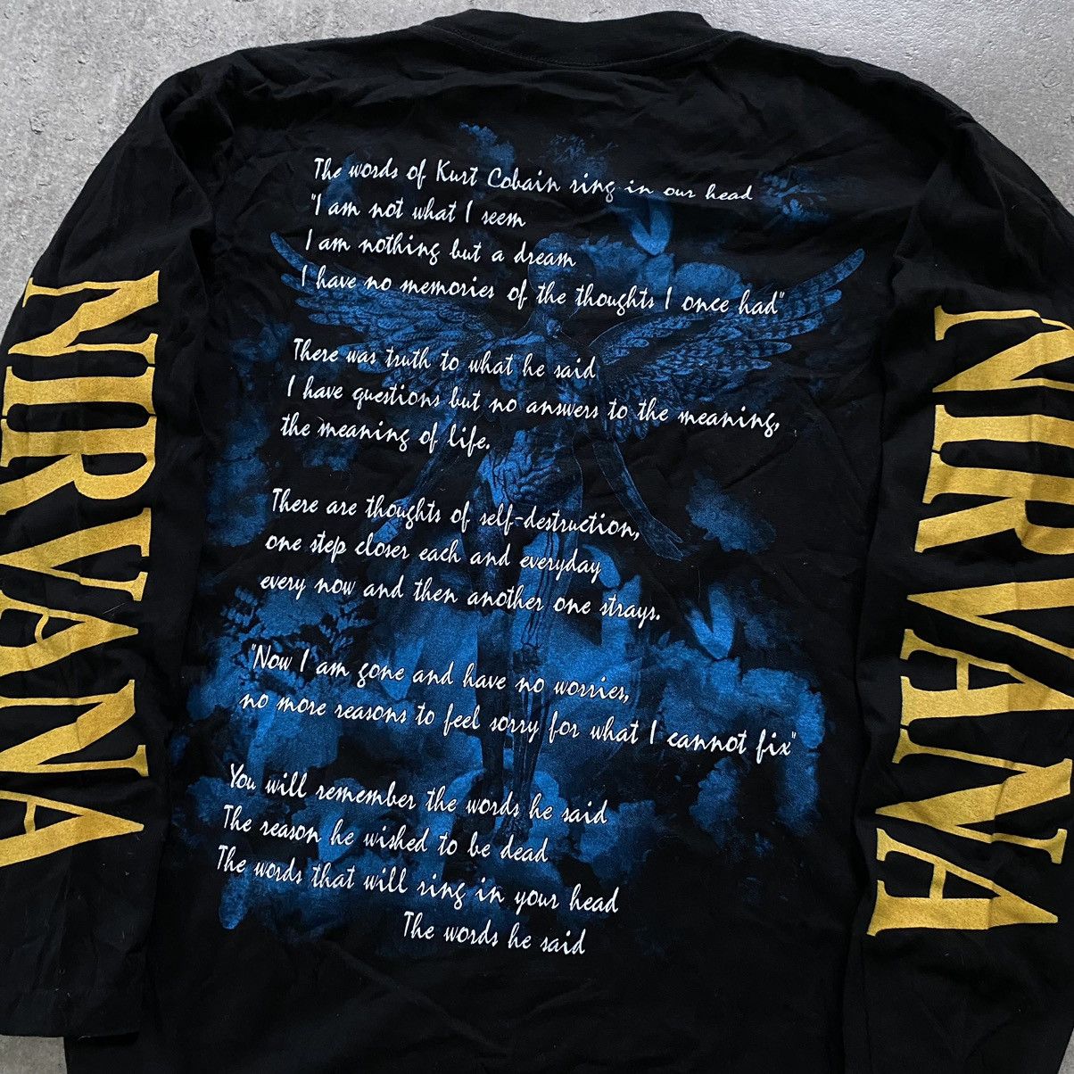 Nirvana × Vintage Nirvana Kurt Cobain 1996 Memories of Kurt Longsleeve Size US L / EU 52-54 / 3 - 8 Thumbnail