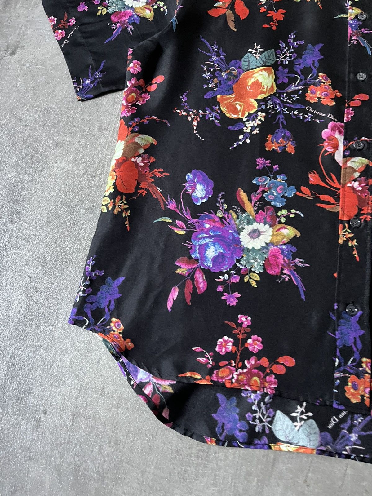 Dior × Kaws Dior x Kaws S/S 2019 silk shirt Bouquet De Fleurs print Size US M / EU 48-50 / 2 - 8 Thumbnail