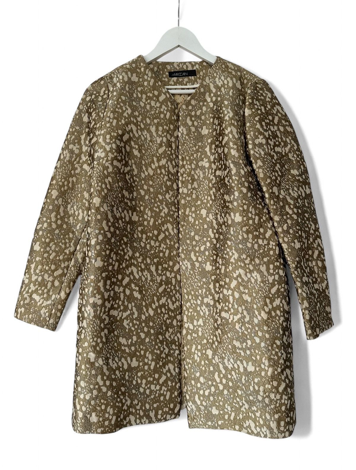Other Marc Cain Gold Leopard Jacket Blazer Women's Size 2 Size M / US 6-8 / IT 42-44 - 1 Thumbnail