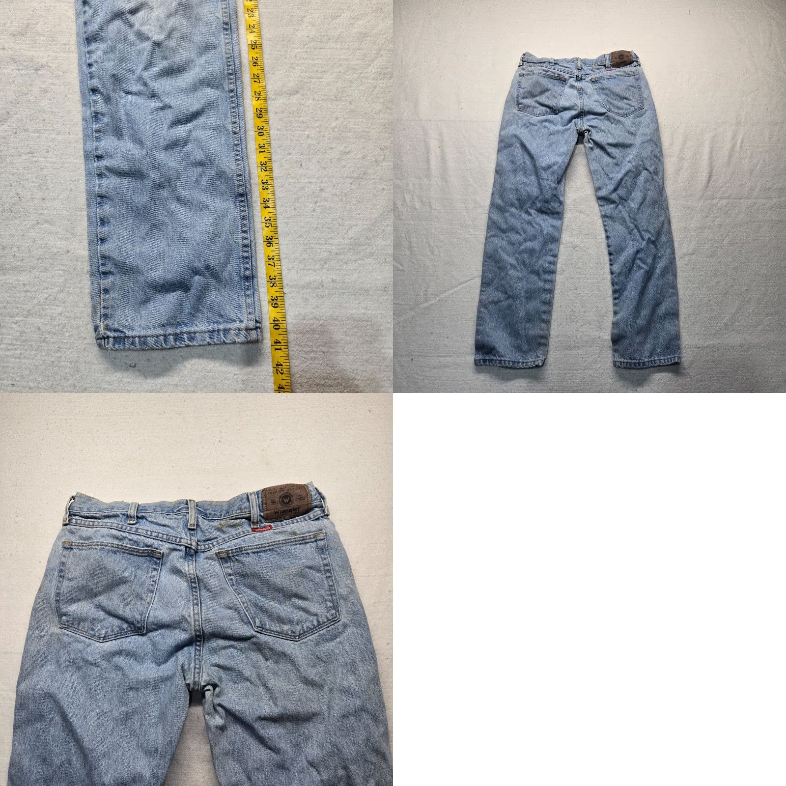 Wrangler Wrangler Jeans Denim Pants Tapered 96501SL Adult Men's 34 x 32 Blue Cotton Denim Vintage No Size US 32 / EU 48 - 8 Thumbnail