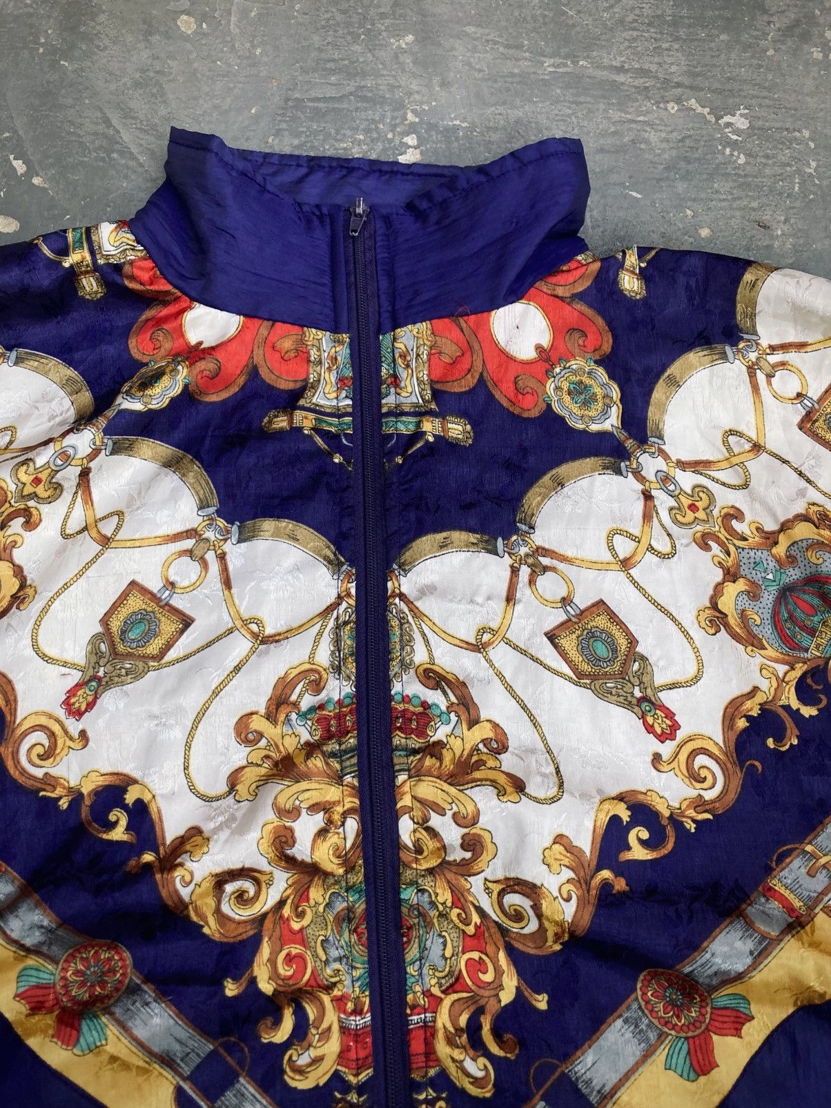 Other Vintage 80s Argee Baroque Style Windbreaker Size M / US 6-8 / IT 42-44 - 4 Thumbnail