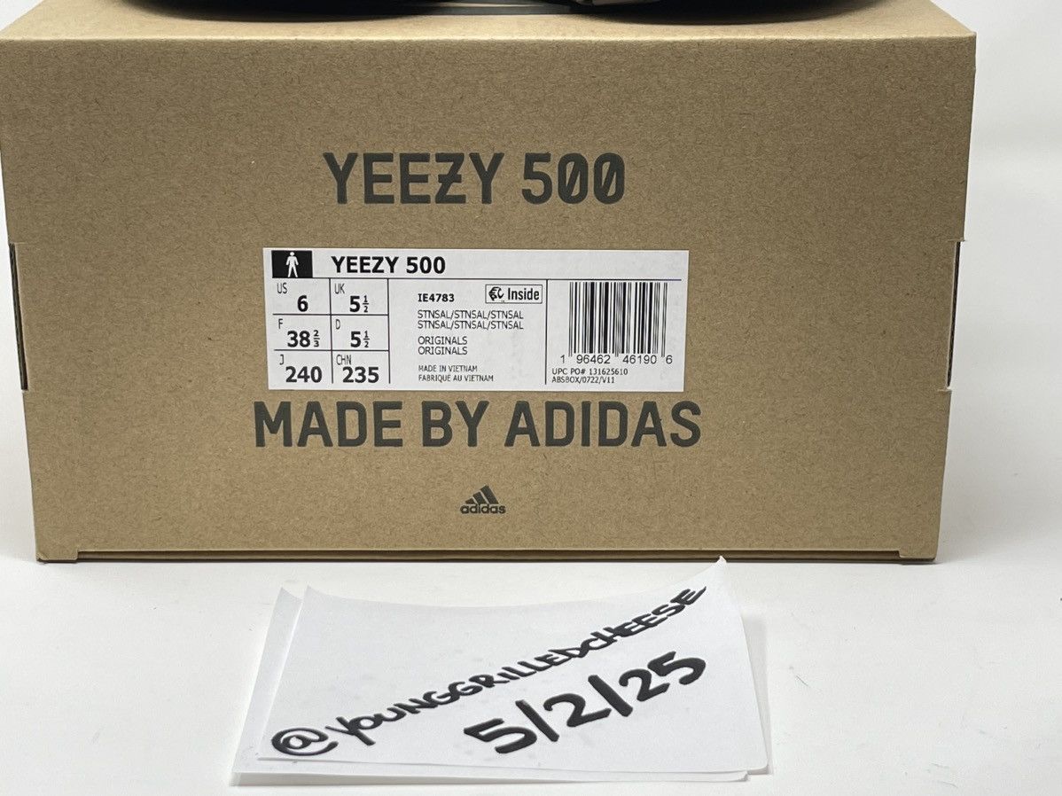 Adidas × Yeezy DEADSTOCK Yeezy 500 Stone Salt Size 6 Size US 6 / EU 39 - 3 Thumbnail
