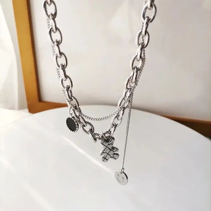Jewelry Korean Bear Choker Necklace Size ONE SIZE - 2 Thumbnail