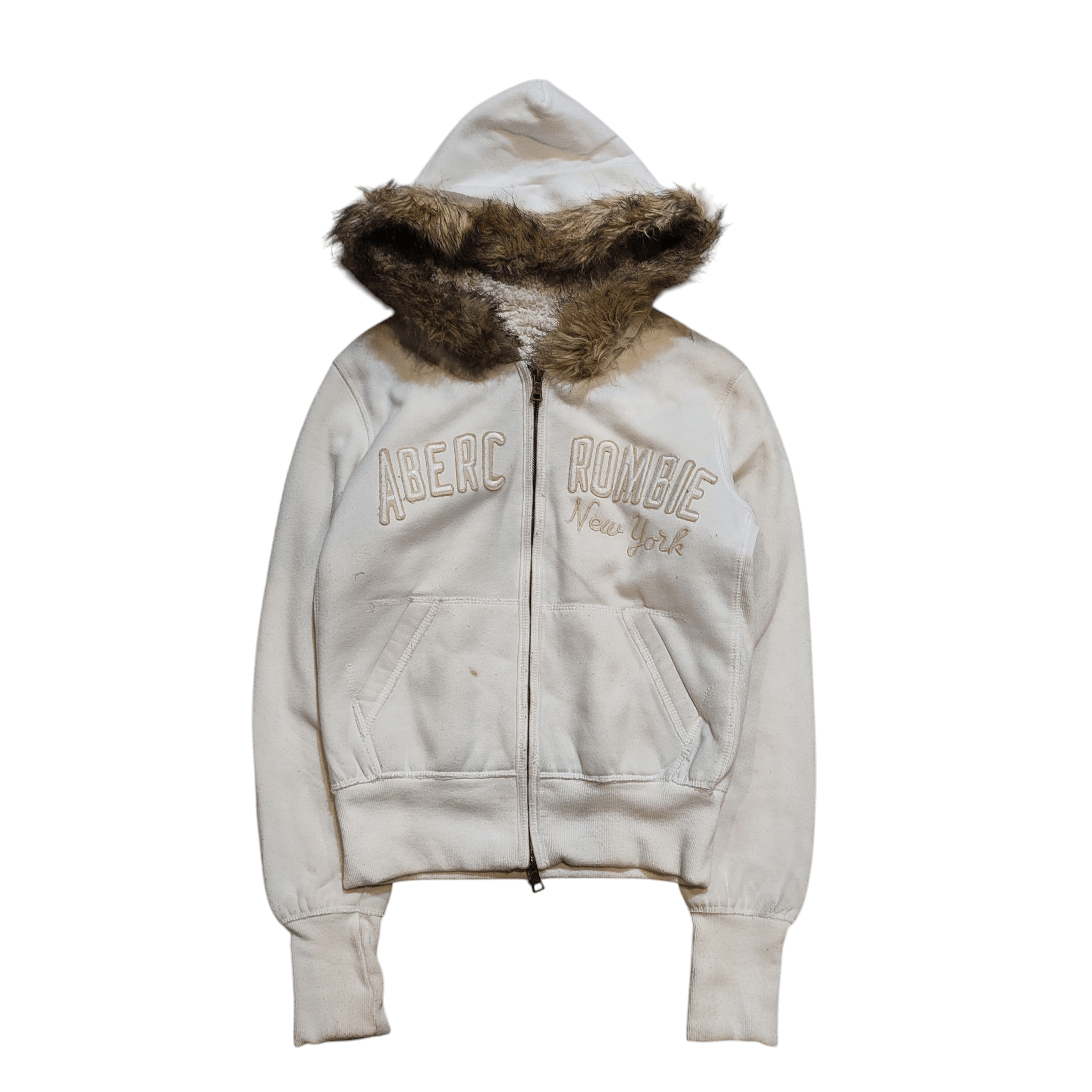 Le Grande Bleu (L.G.B.) Abercrombie Fur Y2K Zipper Hoodie 2000s Size US S / EU 44-46 / 1 - 3 Thumbnail