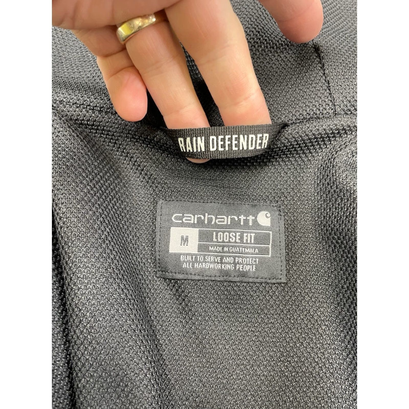 Carhartt Carhartt Men M Rain Defender Full Zip Thermal Lined Blue 104078 Midweight Loose Fit Rain Defender Size US M / EU 48-50 / 2 - 2 Thumbnail