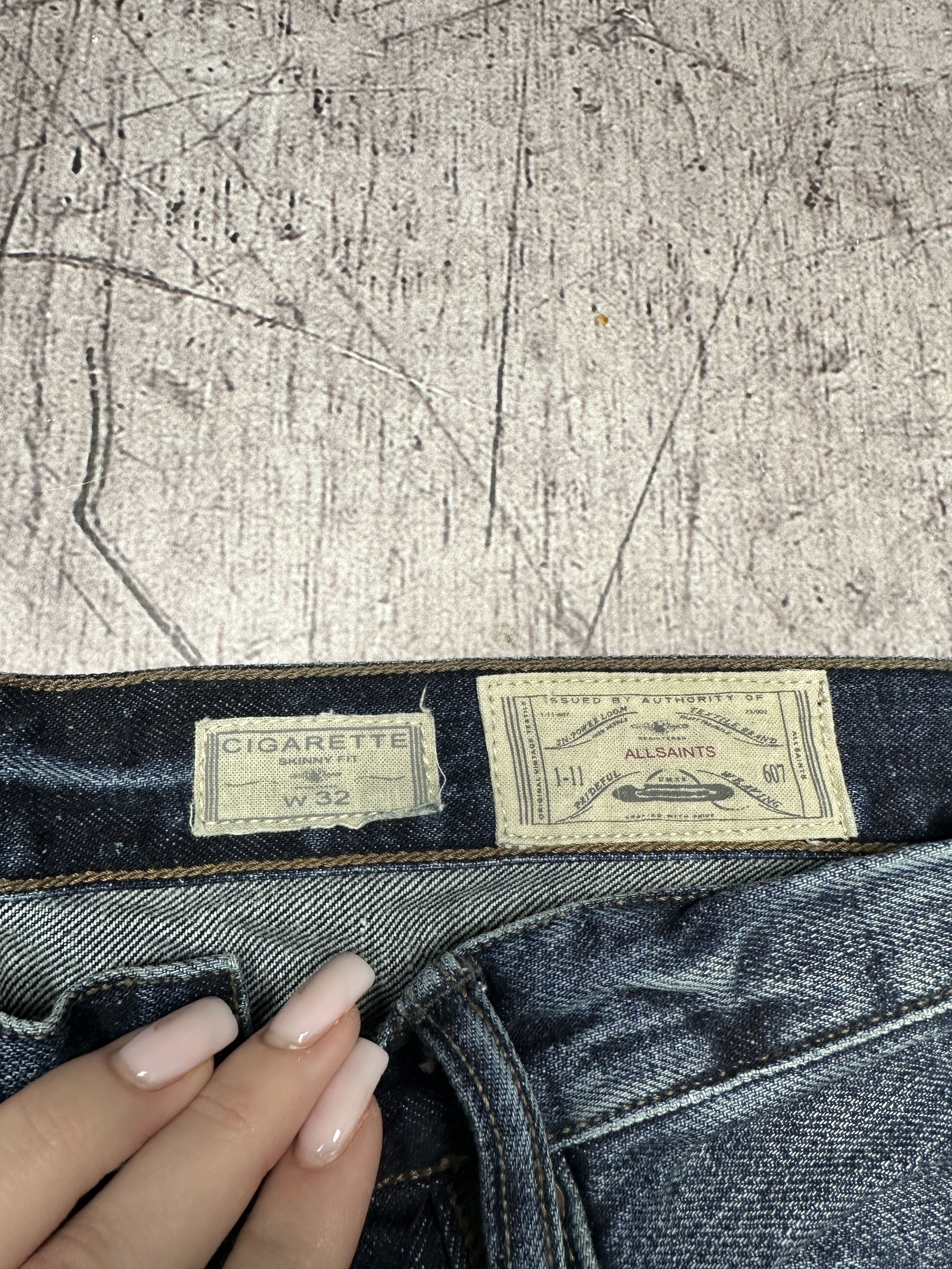 Allsaints Allsaints Mens Nash Cigarette Denim Pants Jeans Size US 32 / EU 48 - 3 Thumbnail