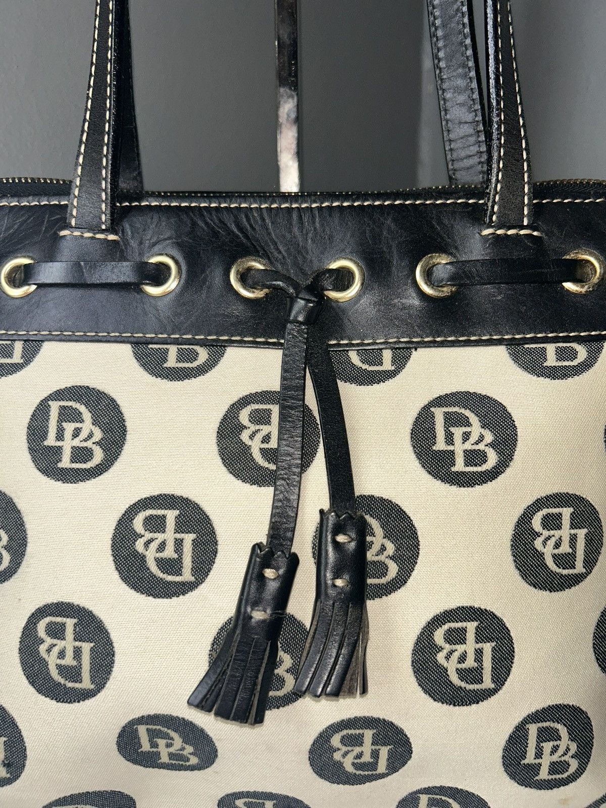 Dooney & Bourke Dooney & Bourke Canvas Signature Satchel Bubble Dot Pattern Size ONE SIZE - 2 Thumbnail