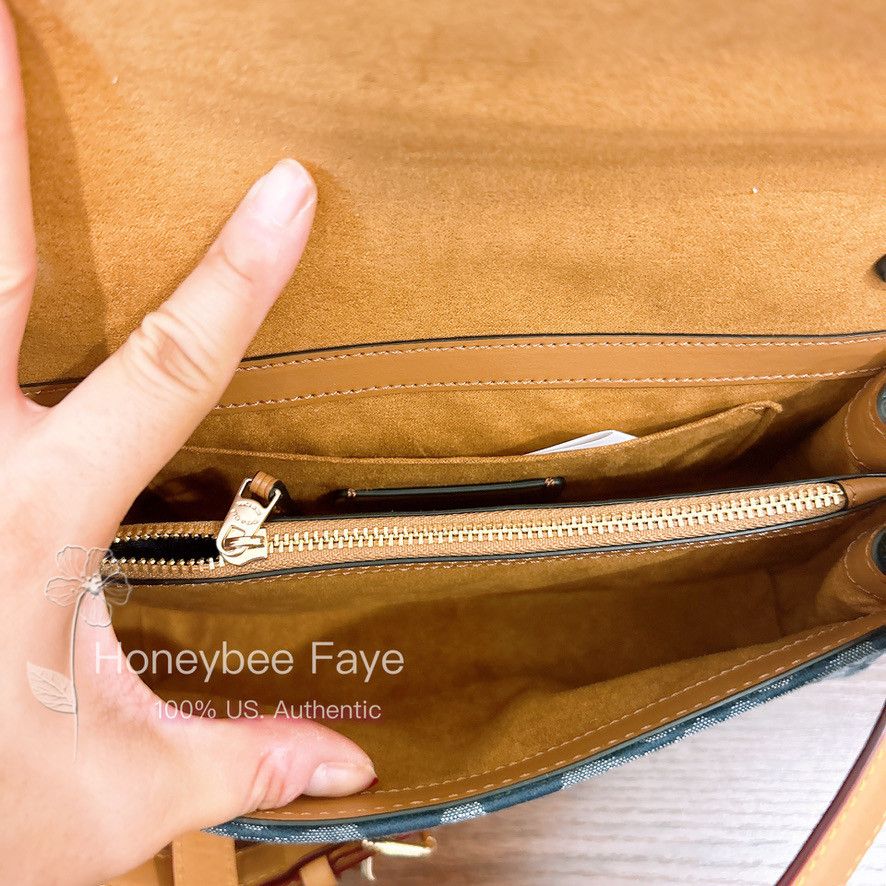 Coach Kleo Top Handle In Signature Chambray C8513 Size ONE SIZE - 7 Thumbnail