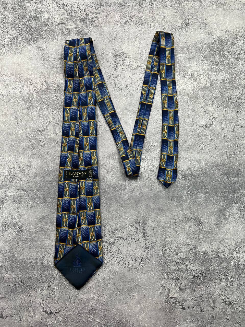 Lanvin Lanvin Paris Luxury Silk Neck Tie Abstract Cravatte 90s Size ONE SIZE - 5 Thumbnail