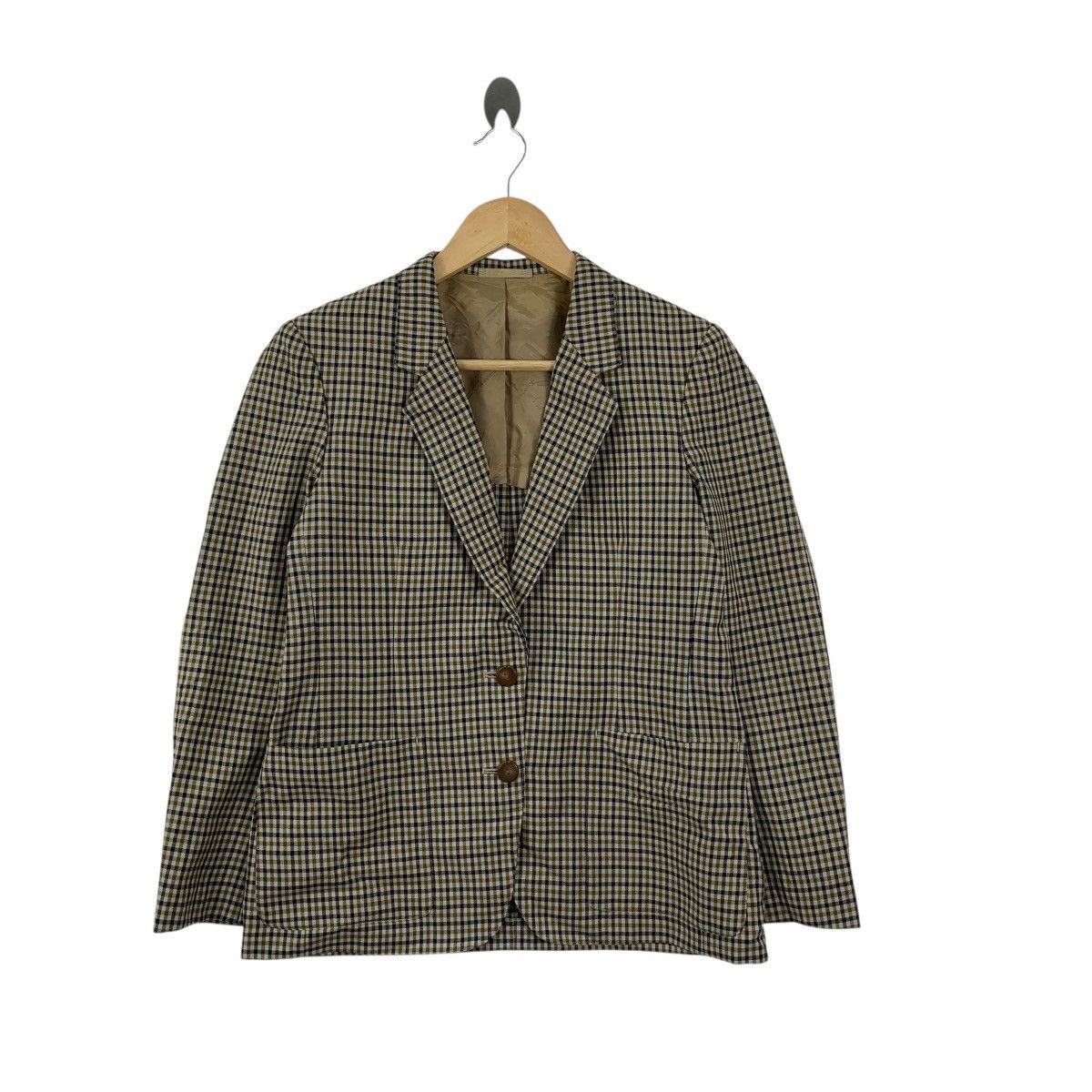 Aquascutum Vintage AQUASCUTUM LONDON Nova Checks Pattern Blazer Jacket Size S / US 4 / IT 40 - 3 Thumbnail