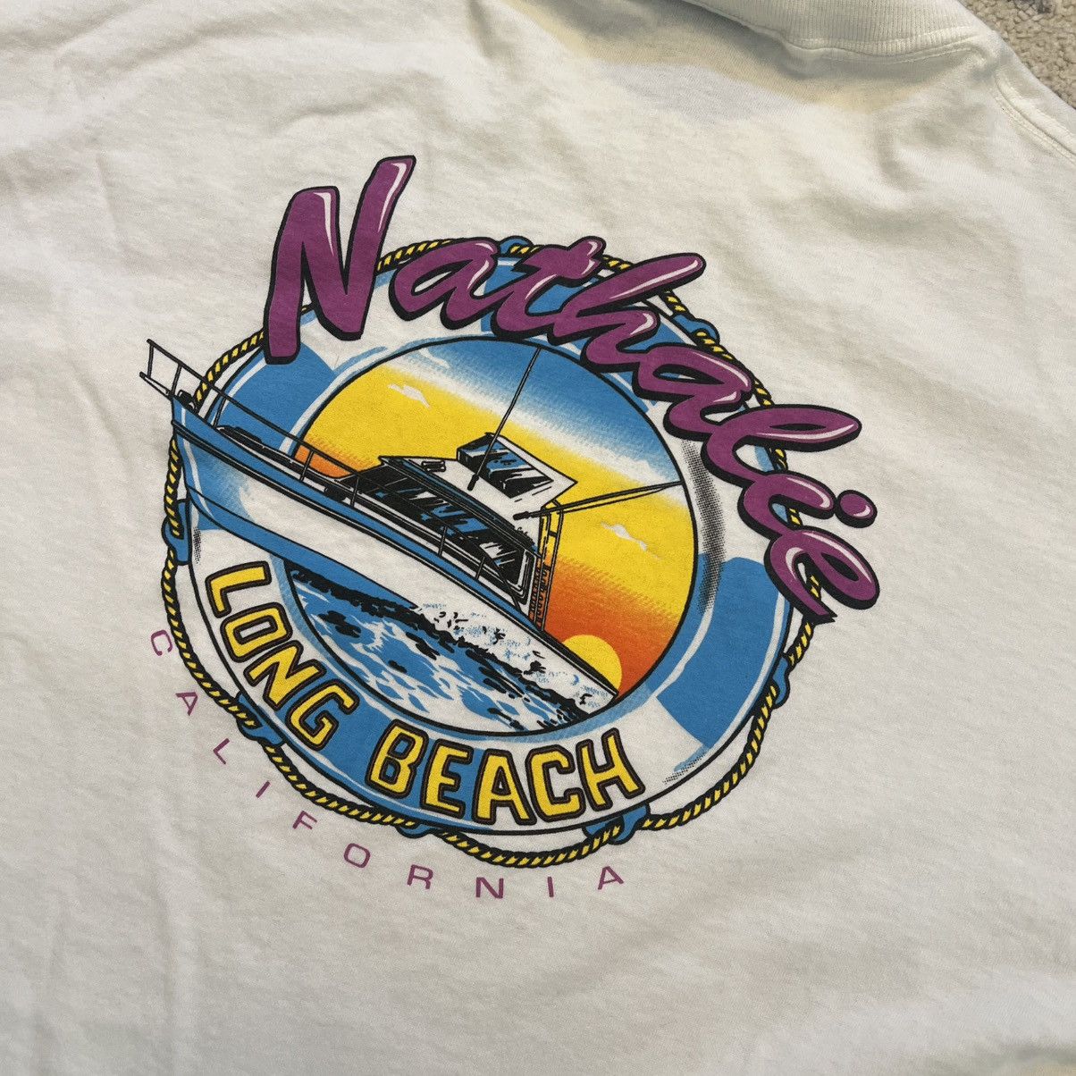 Vintage vintage 90s oneita nathalie long beach ca pocket tee Size US XL / EU 56 / 4 - 6 Thumbnail