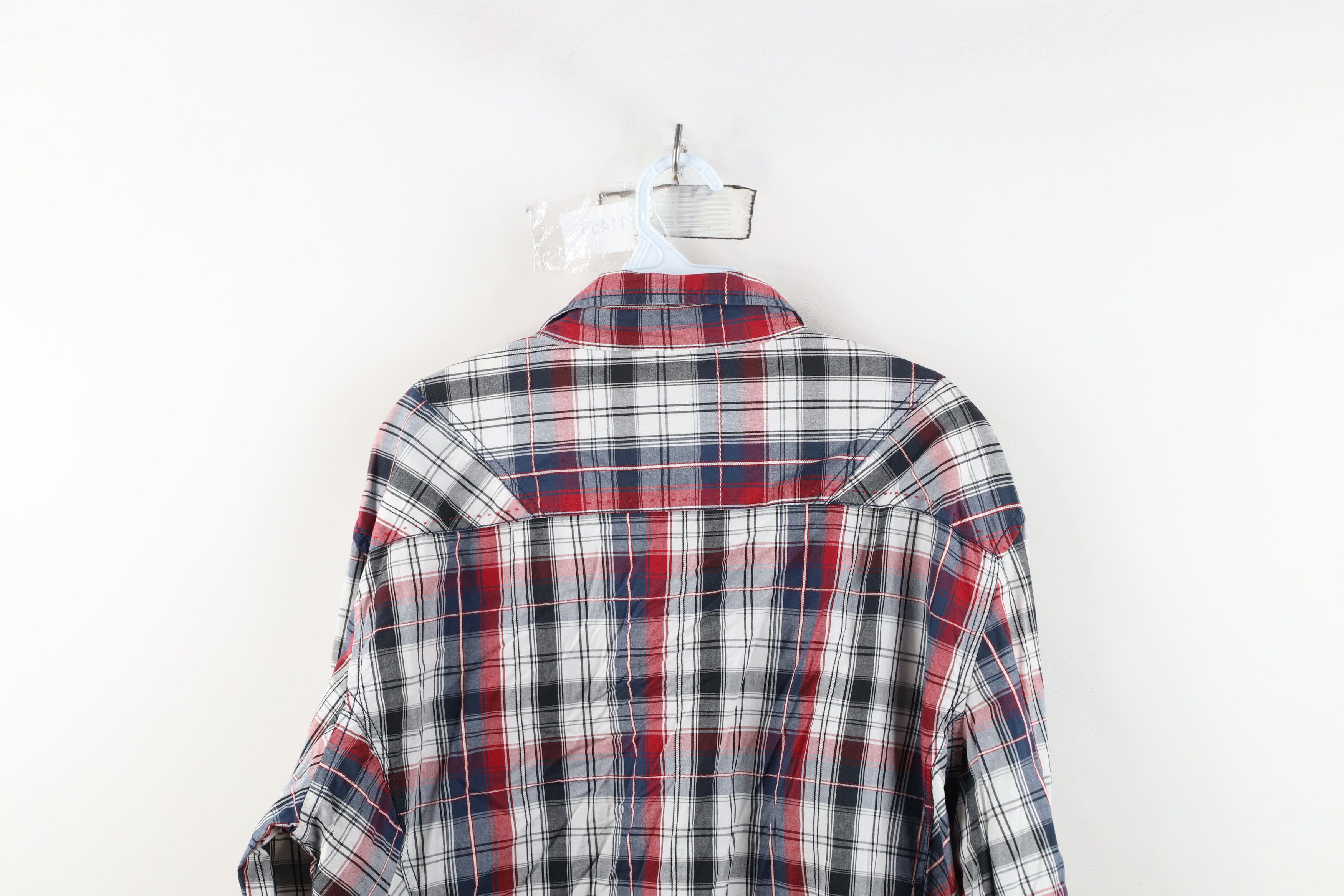 Vintage Buckle BKE Thick Stitch Collared Button Shirt Plaid Cotton Size US XL / EU 56 / 4 - 14 Thumbnail