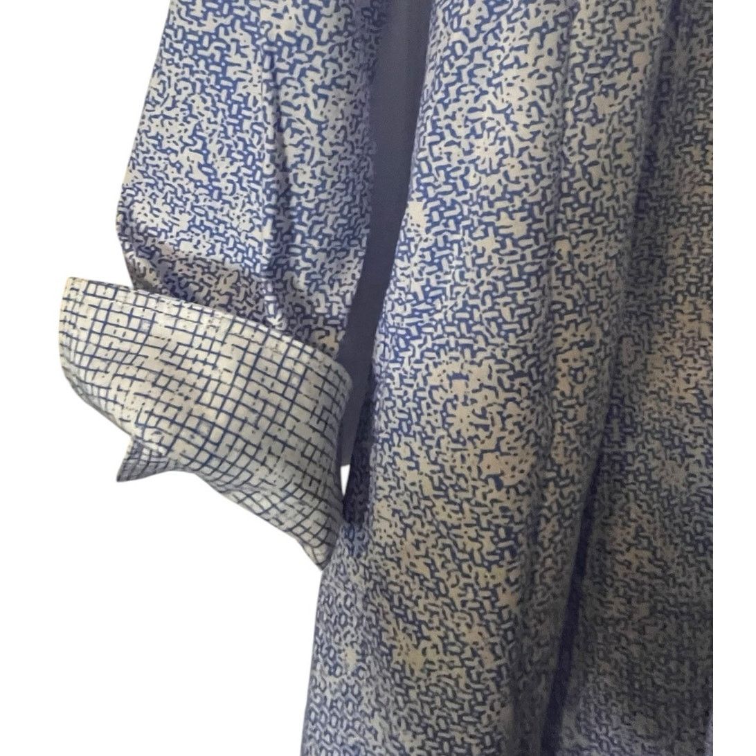 Habitat Habitat Clothes To Live In white blue button down Sz S 18328 Size S / US 4 / IT 40 - 4 Thumbnail