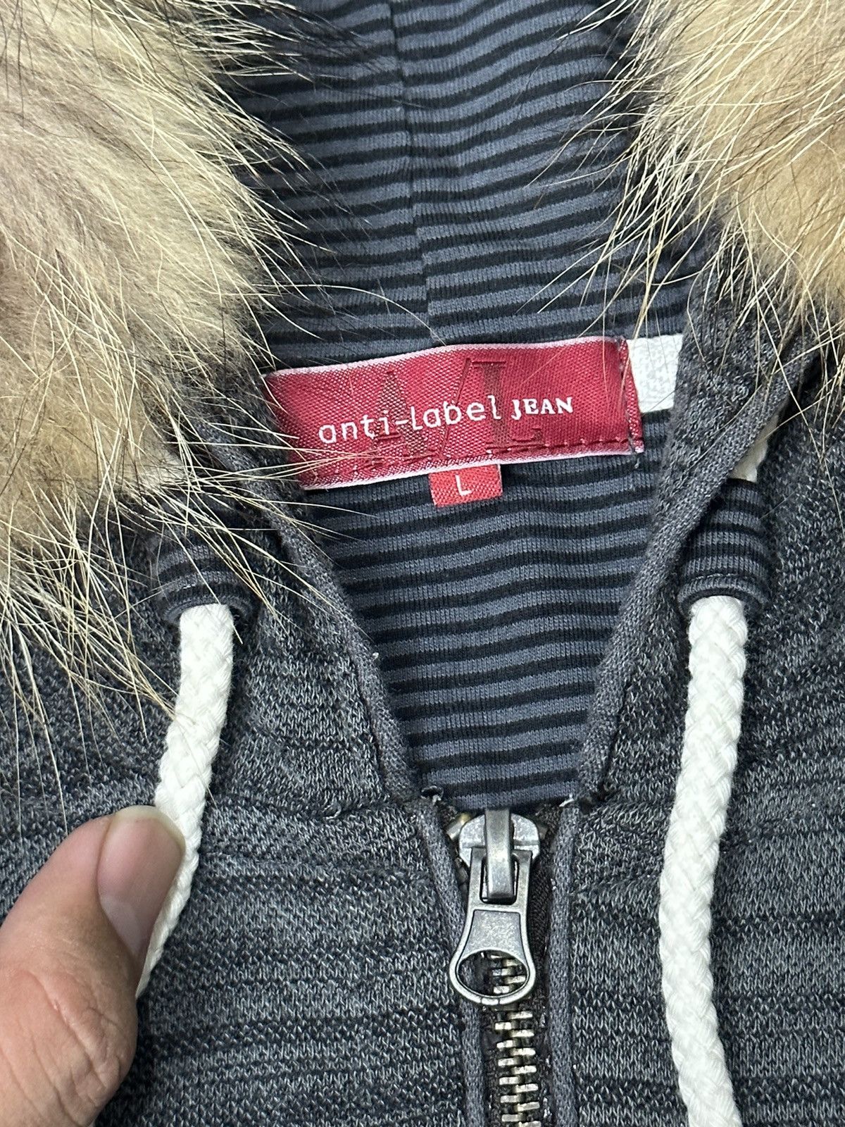 If Six Was Nine × Japanese Brand × Le Grande Bleu (L.G.B.) fur hoodie stripe style anti label japanese brand Size US M / EU 48-50 / 2 - 5 Thumbnail