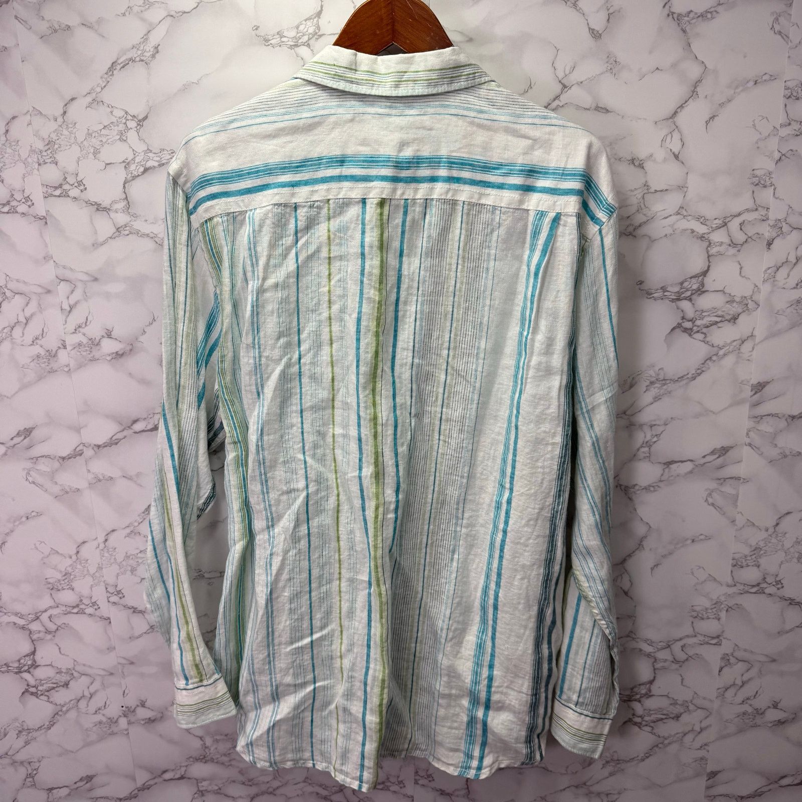Tommy Bahama Tommy Bahama Men's Shirt sz L 100% Linen Long Sleeve #G673 Size US L / EU 52-54 / 3 - 2 Thumbnail