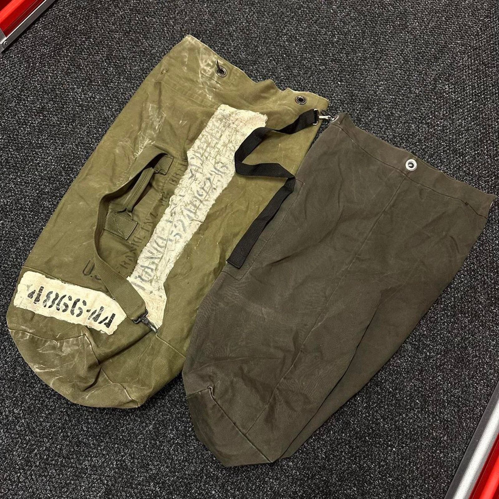 Other Vintage 1950s Military Canvas Heavy Duffle Laundry Bag Size ONE SIZE - 1 Thumbnail