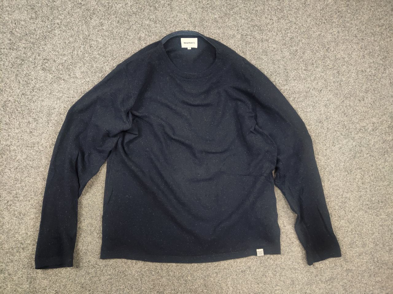 Norse Projects Norse Project Design textured Wool Blend Navy Pullover Size US M / EU 48-50 / 2 - 6 Thumbnail
