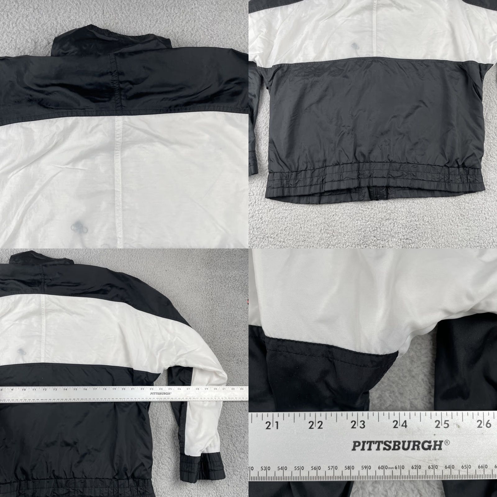 Nike VINTAGE Nike Windbreaker Jacket M Zip Black Turquoise USA 80s EUC Baseball Casual Mens Windbreaker Jacket Size US M / EU 48-50 / 2 - 9 Thumbnail