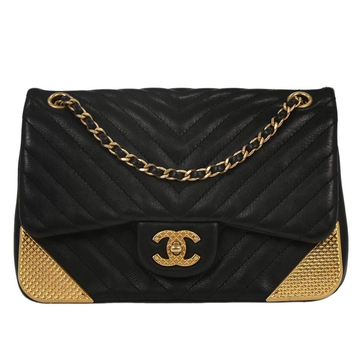 Chanel Chanel Rock the Corner Flap Bag Chevron Leather Size ONE SIZE - 1 Thumbnail