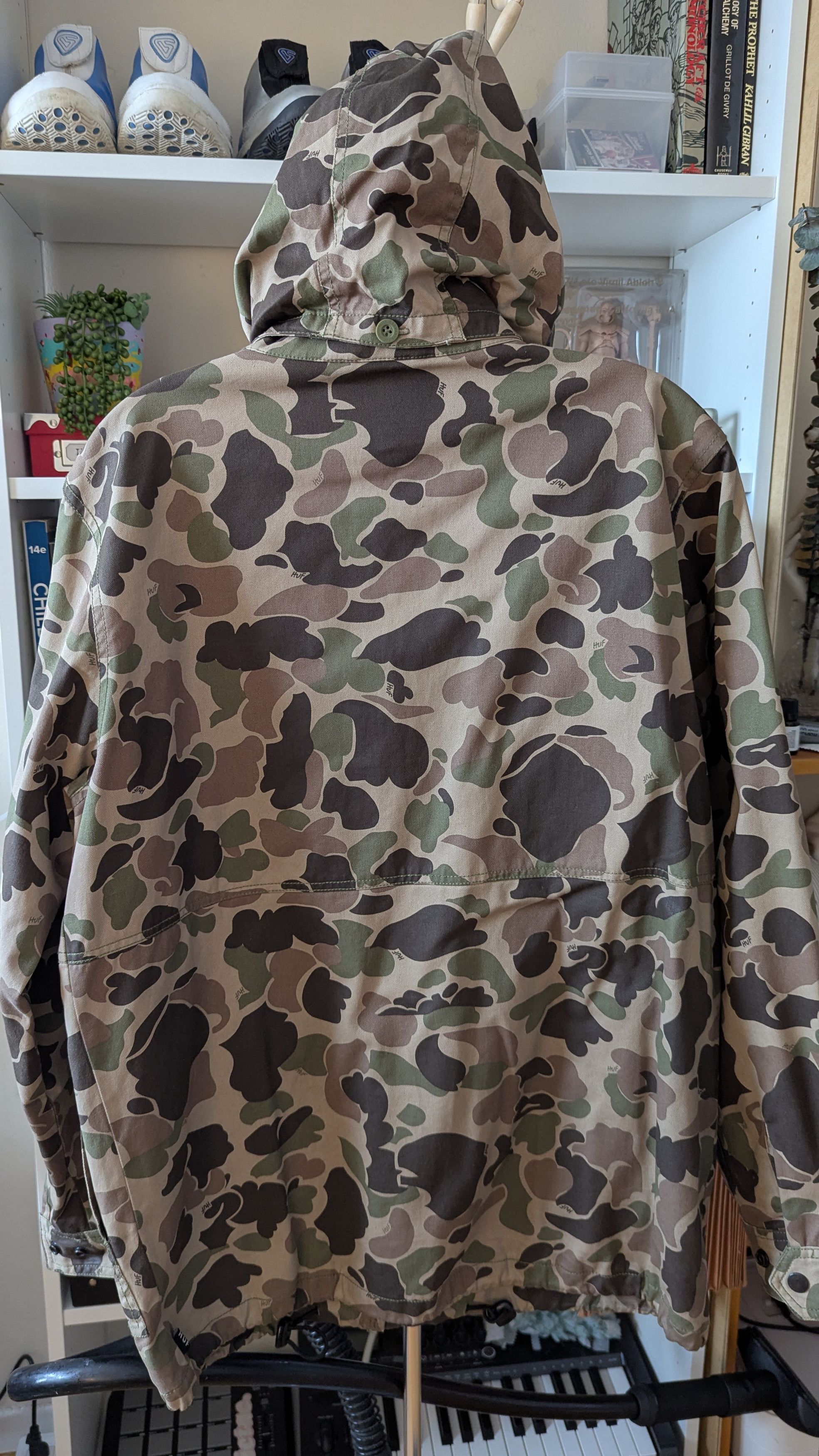 Huf Duck Camo Waxed Parka Size US M / EU 48-50 / 2 - 2 Thumbnail