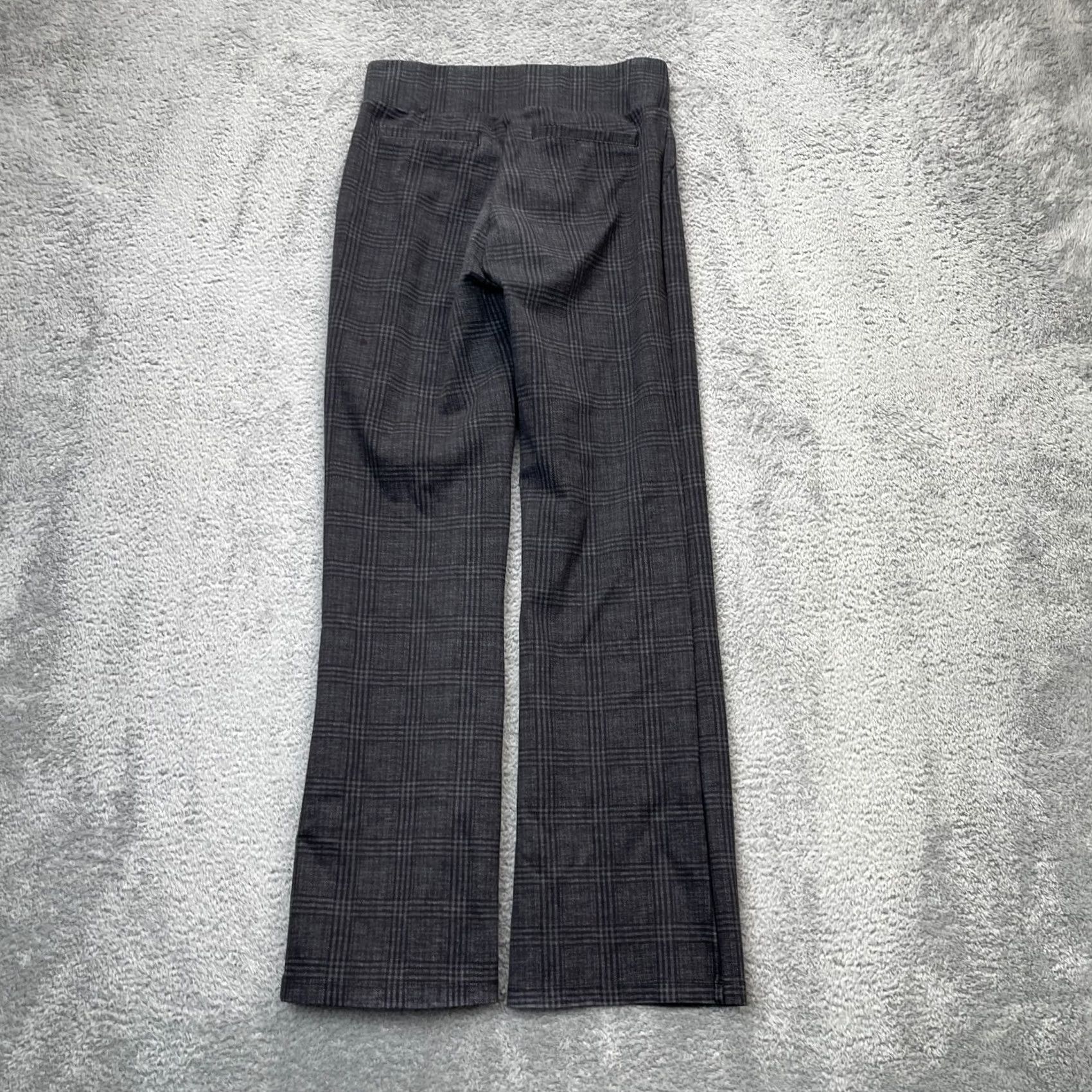 Vintage Tapata Pants Womens Small Gray Dress Glen Plaid Bootcut Leg Business Office Wear Size 26" / US 2 / IT 38 - 2 Thumbnail