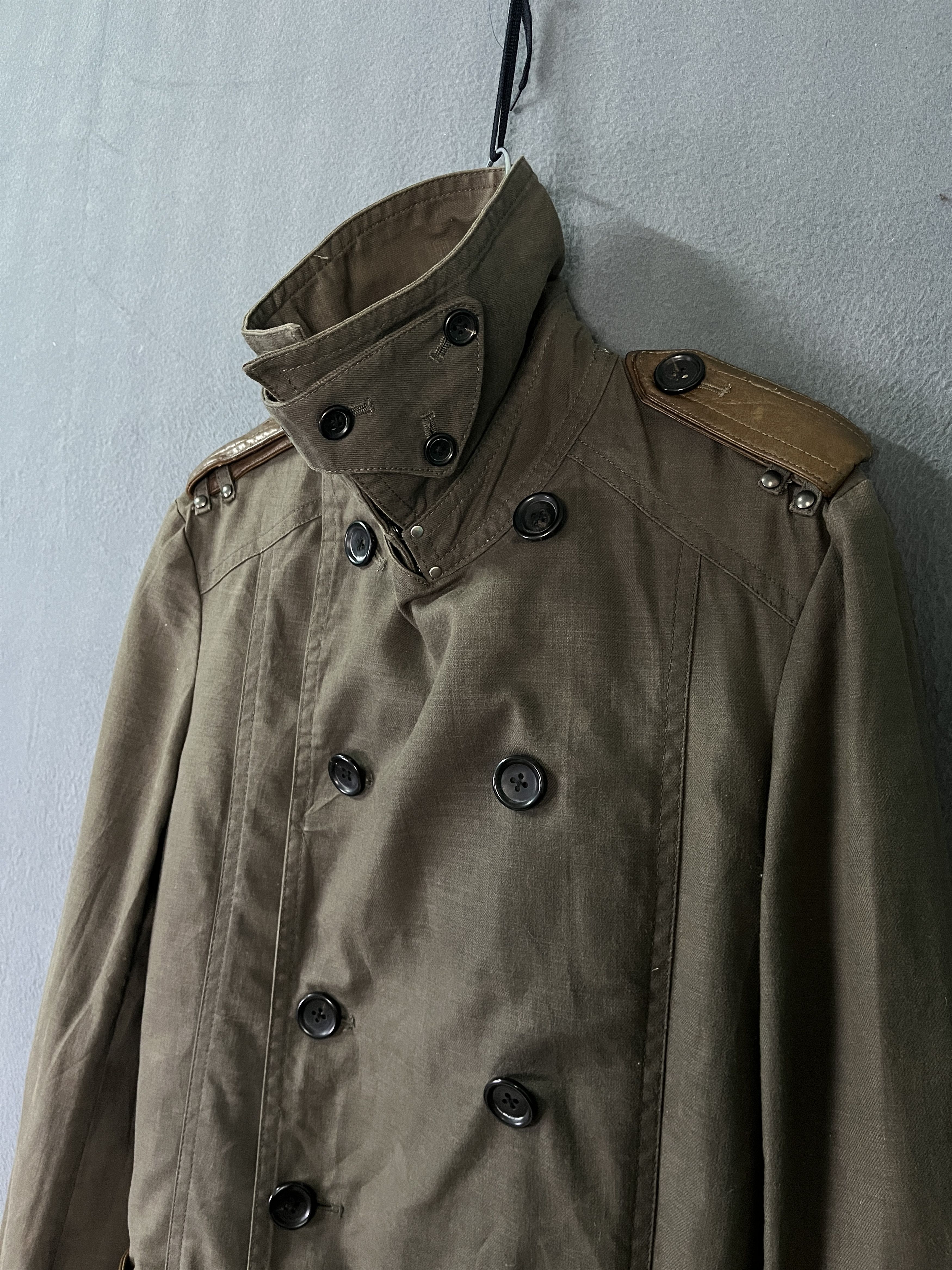 5351 POUR LES HOMMES 5351 Pour Les Hommes Trench Coat Leather Applied Size US S / EU 44-46 / 1 - 9 Thumbnail