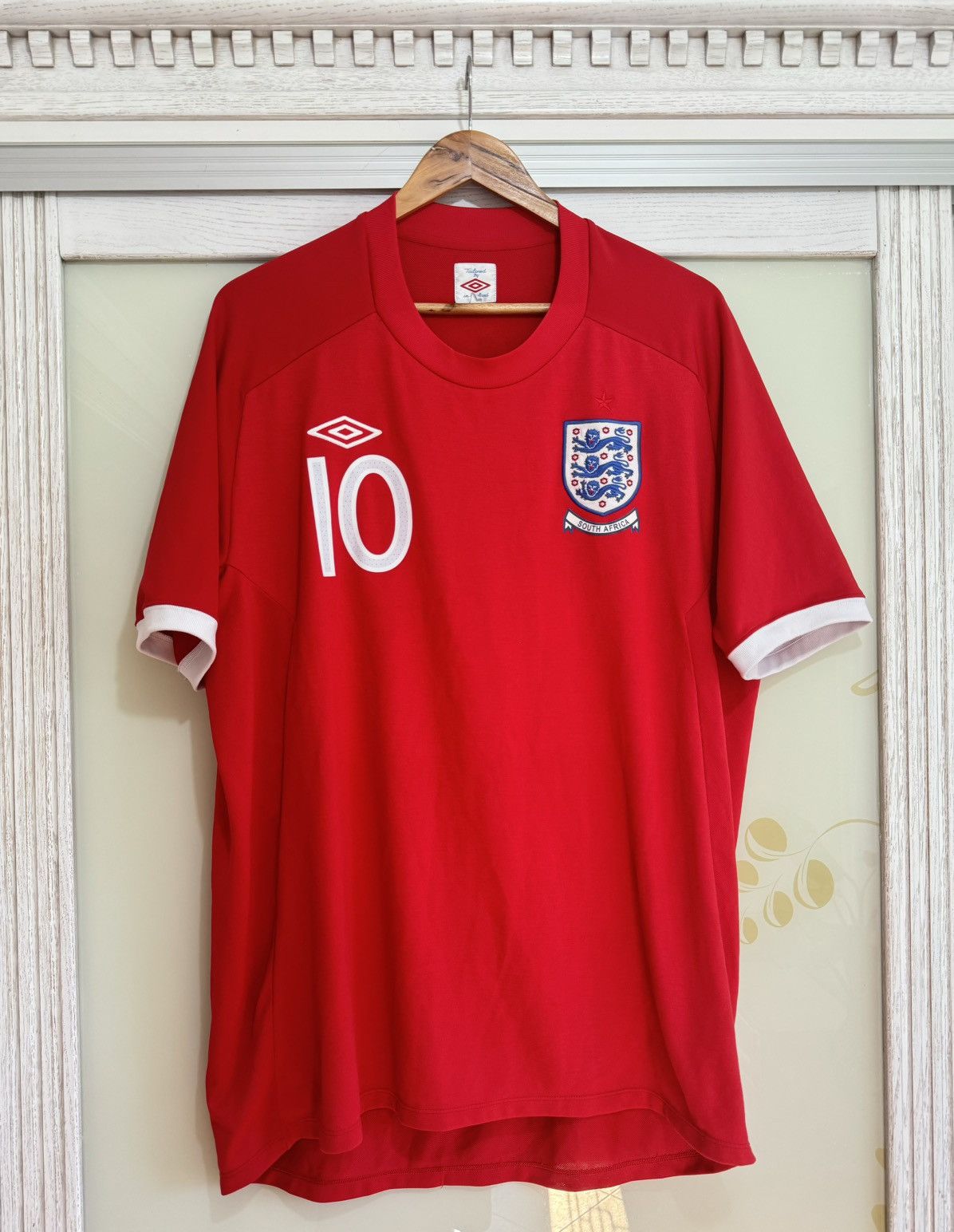 England Rooney 2010 South Africa World Cup Soccer Jersey Kit