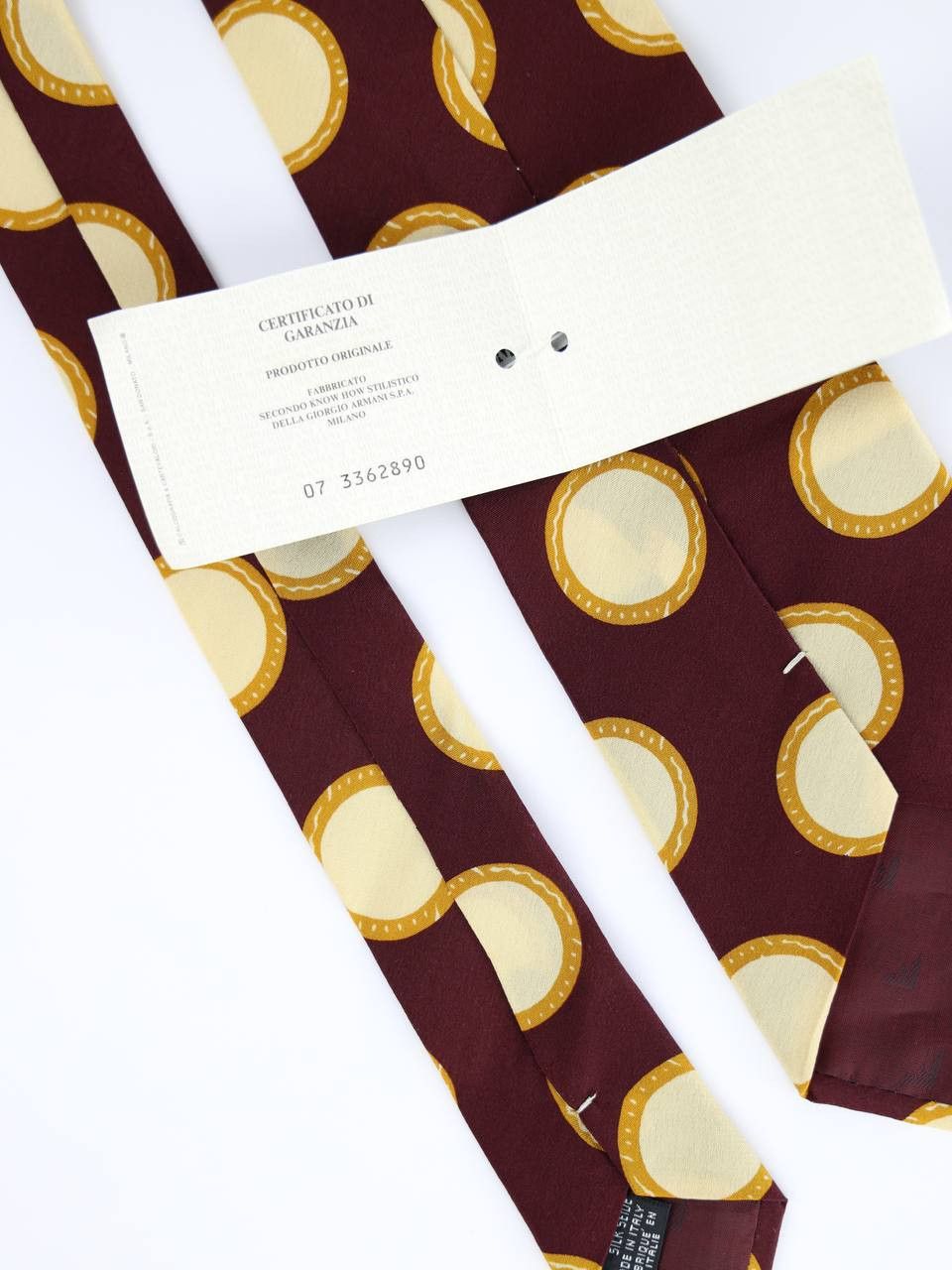 Armani × Emporio Armani × Vintage EMPORIO ARMANI NEW Silk tie with a pattern Size ONE SIZE - 3 Thumbnail