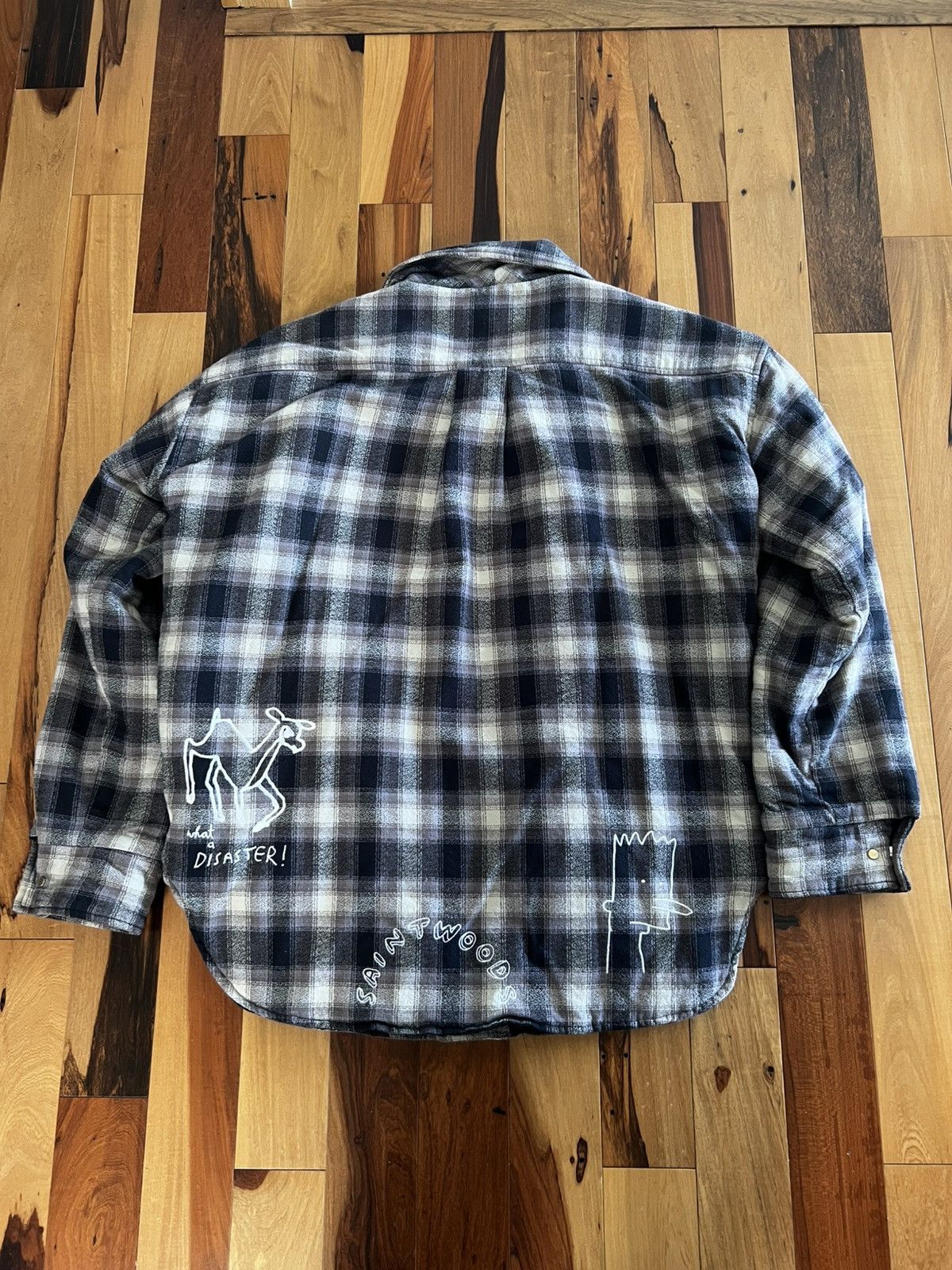 Saintwoods Saintwoods Embroidered Flannel Size US M / EU 48-50 / 2 - 2 Thumbnail