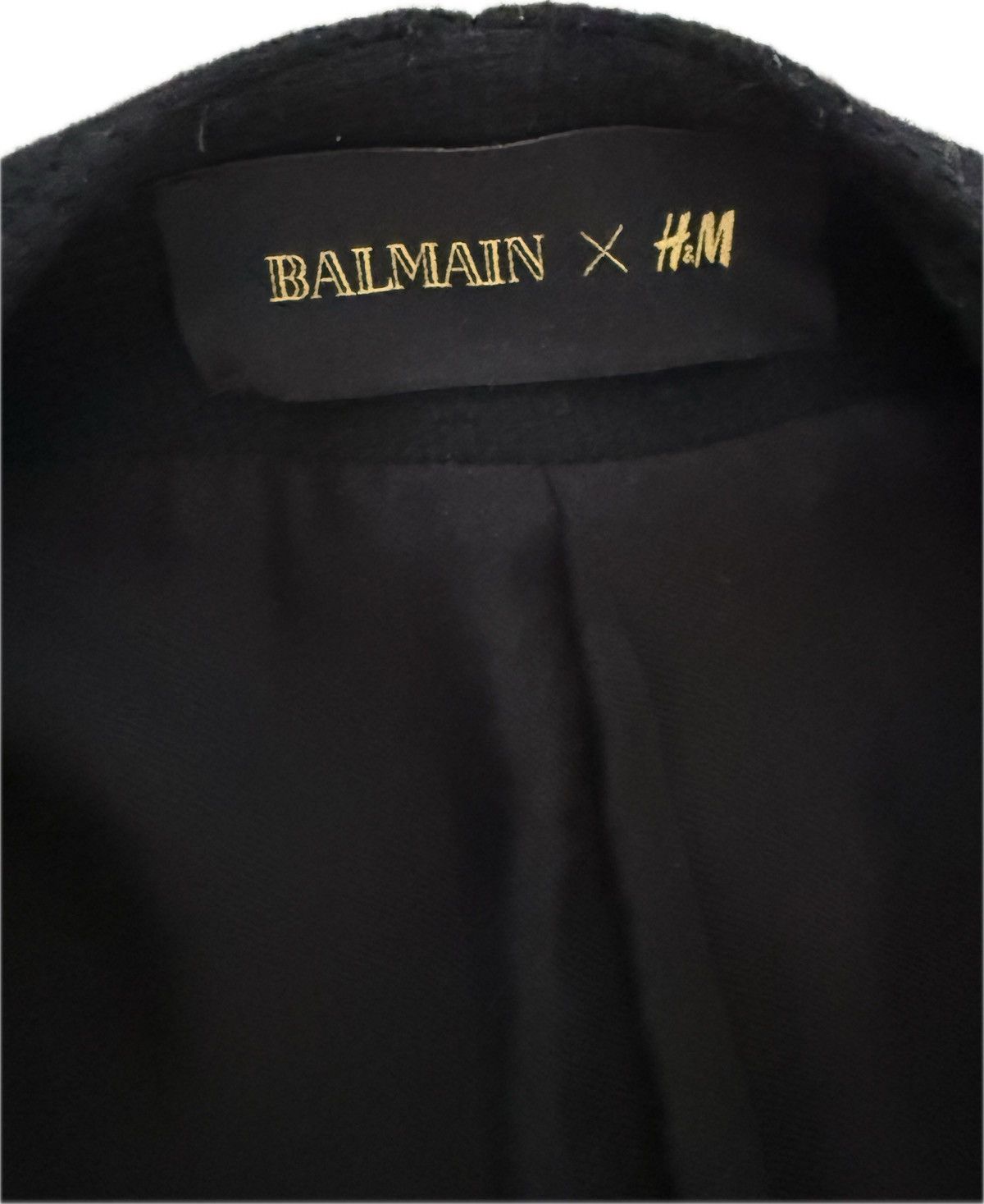 Balmain × H&M Balmain x H&M Wool Military Coat – Black – IT 50 / US 40 Size US M / EU 48-50 / 2 - 5 Thumbnail