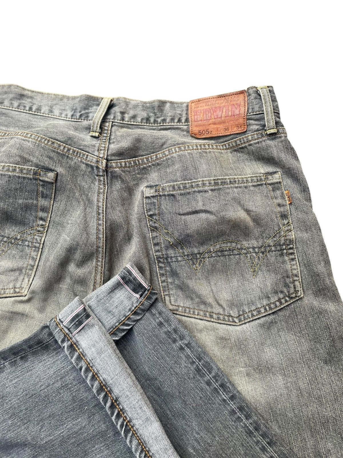 Edwin Vintage Edwin 505 Z Selvedge Distresed Denim Size US 38 / EU 54 - 15 Thumbnail