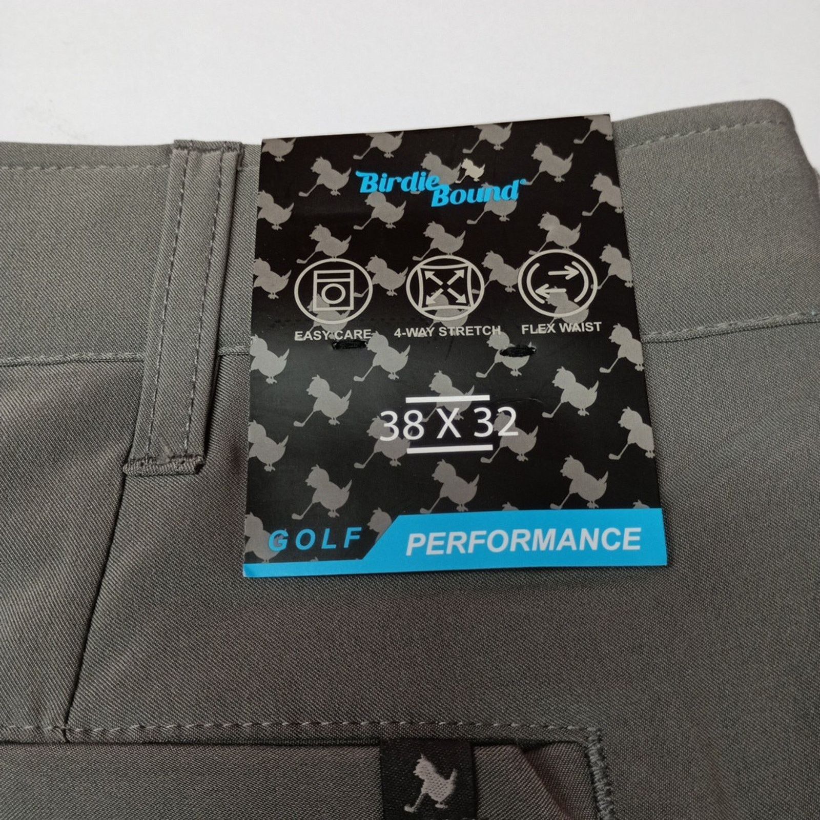 Other Birdie Bound Golf Pants Men's Size 38x32 Gray Flex Straight Size US 38 / EU 54 - 2 Thumbnail