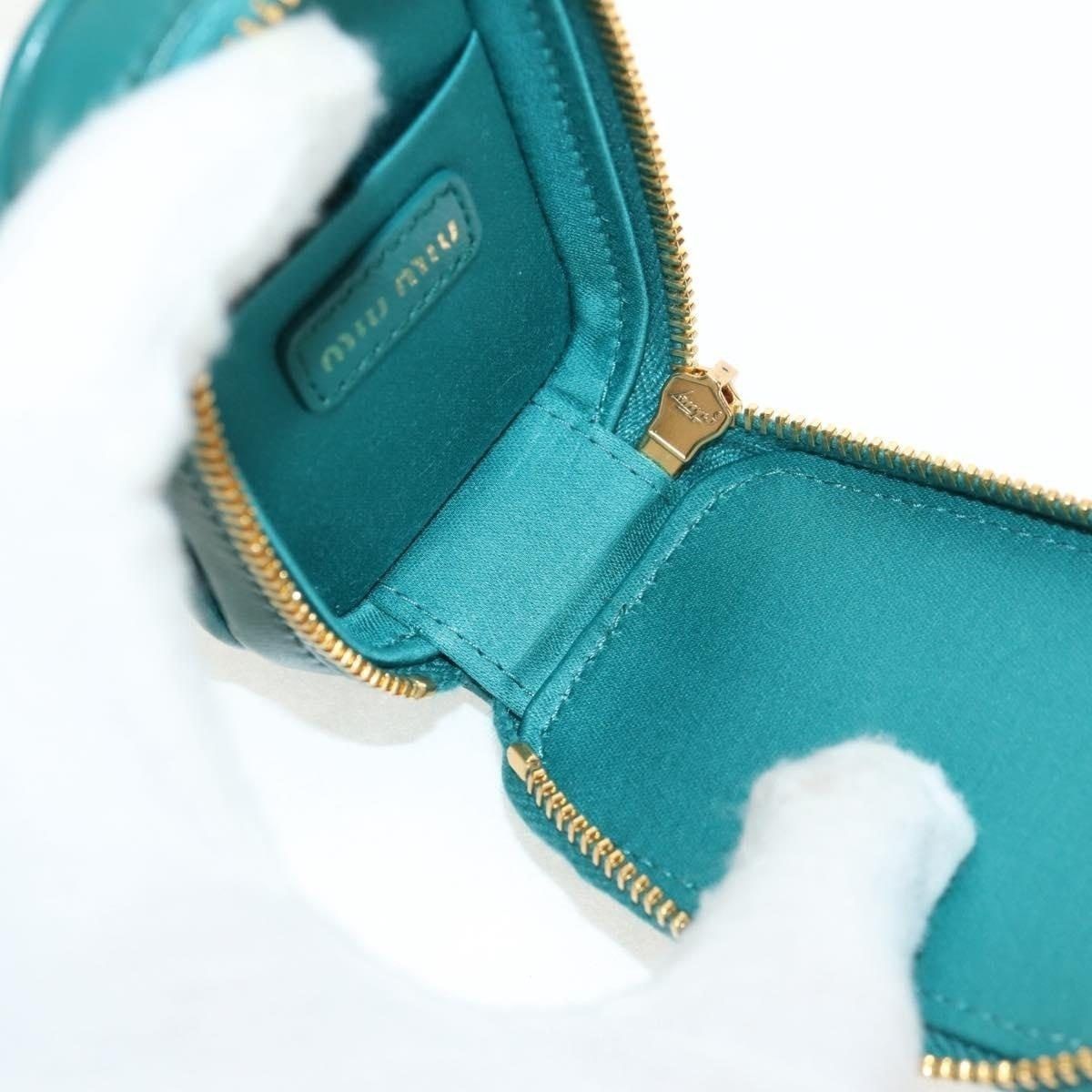 Miu Miu Miu Miu Matelasse Leather Pouch Green Size ONE SIZE - 5 Thumbnail